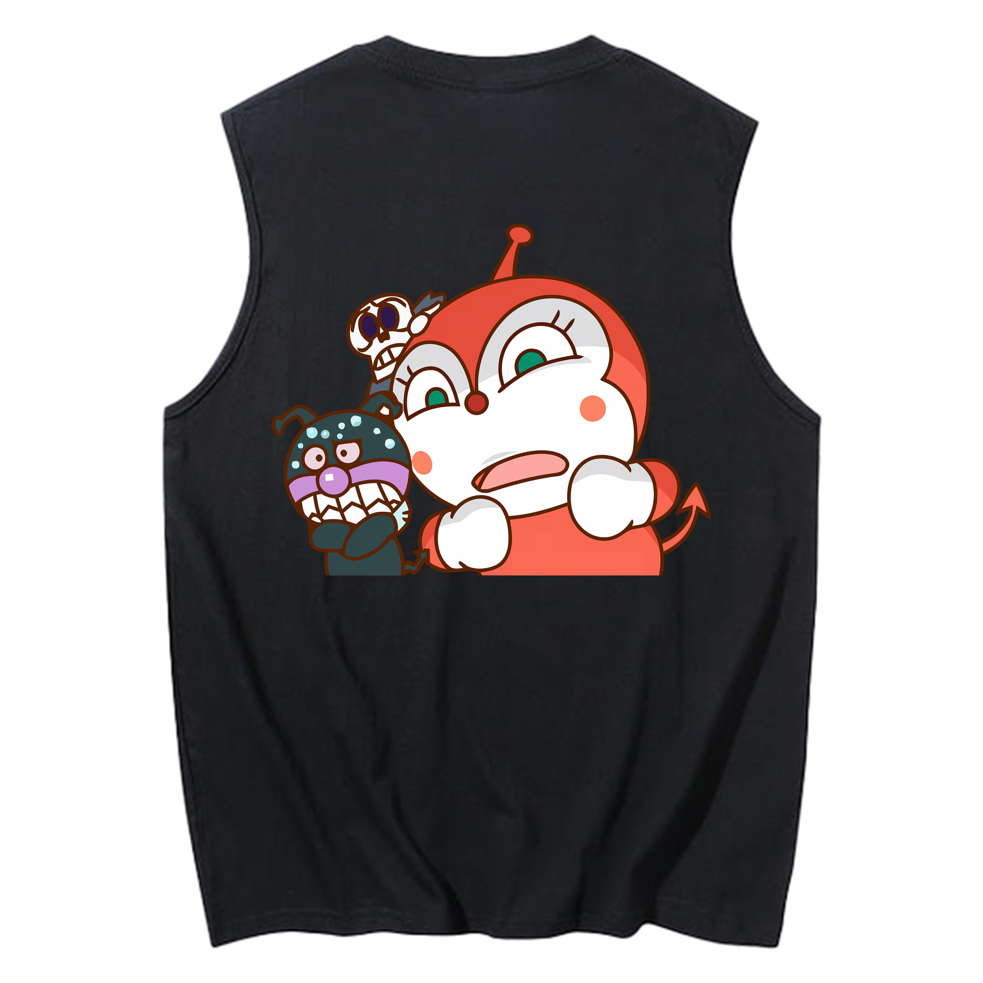 （画像用） アンパンマン Anpanman コットン100％タンクトップ（背面プリント）