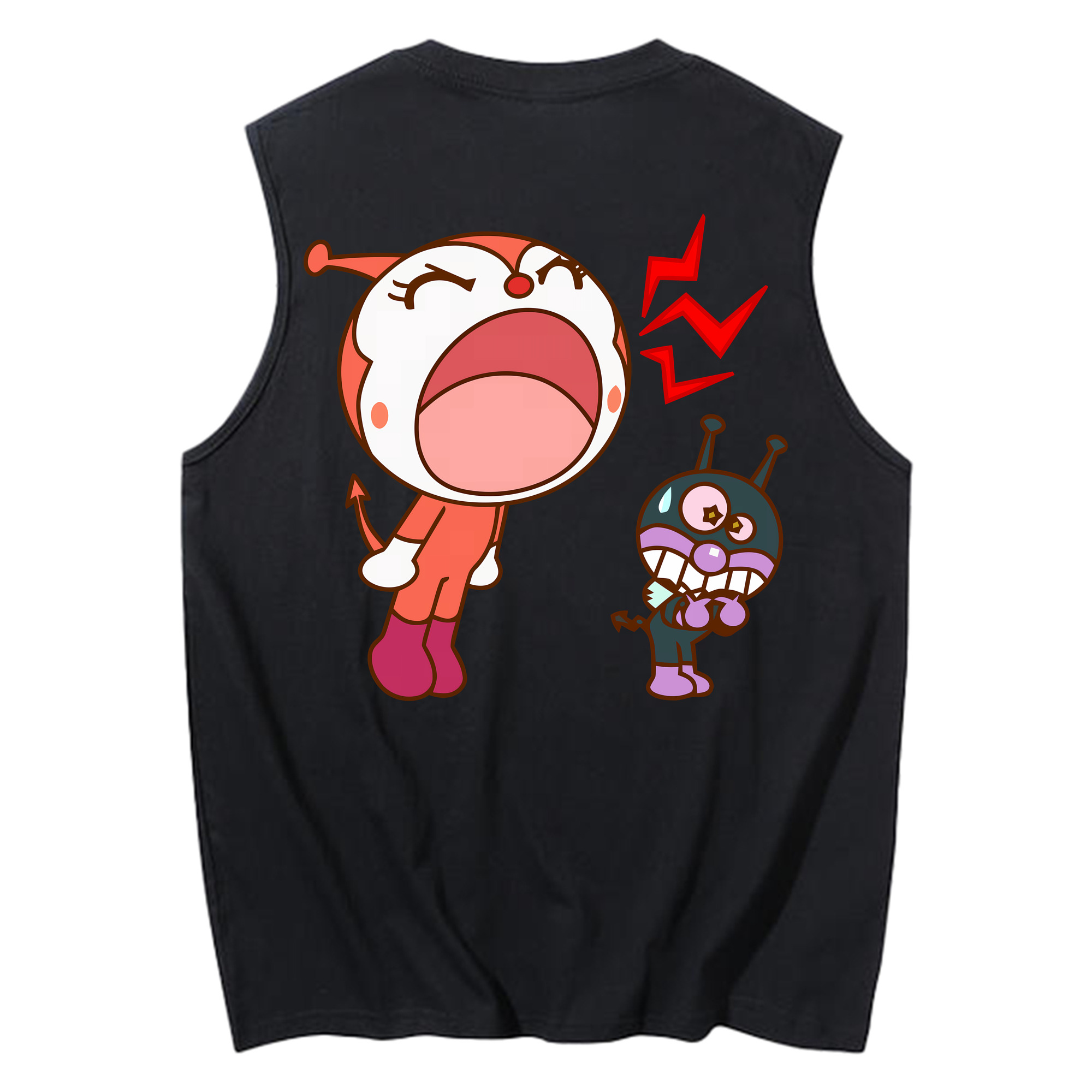 （画像用） アンパンマン Anpanman コットン100％タンクトップ（背面プリント）