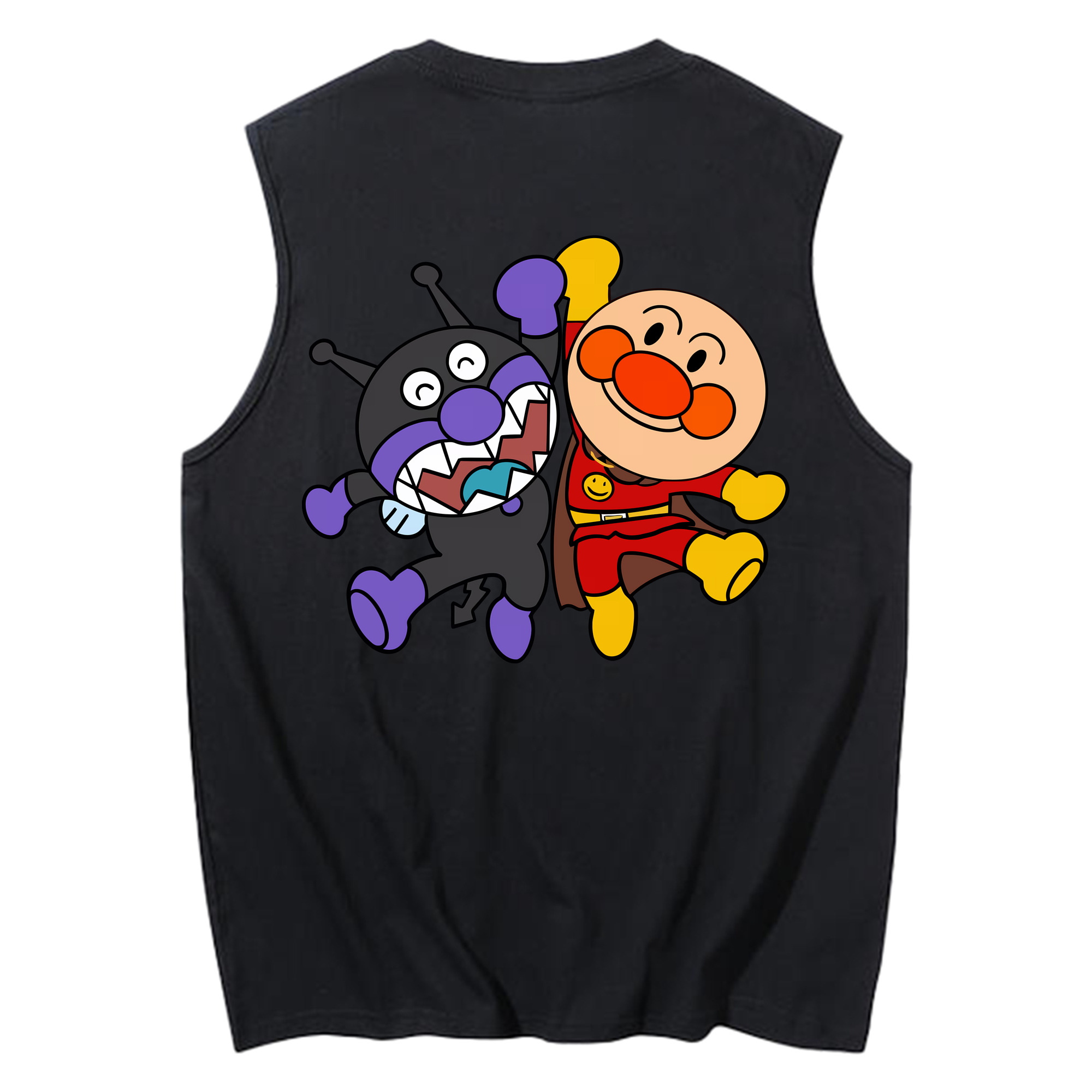 （画像用） アンパンマン Anpanman コットン100％タンクトップ（背面プリント）