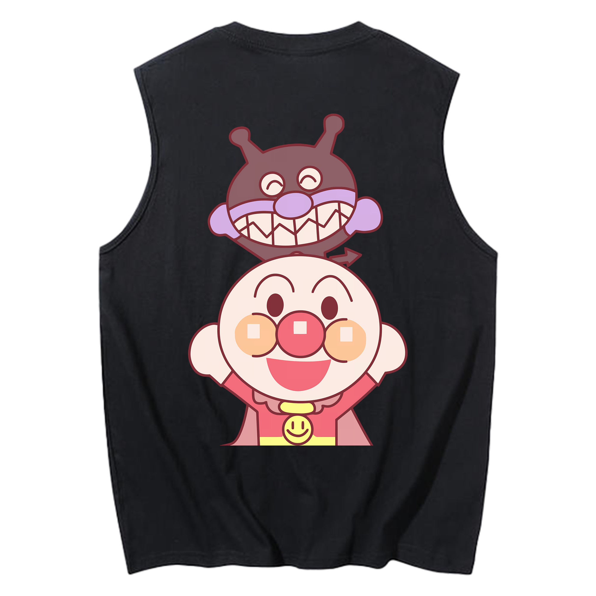 （画像用） アンパンマン Anpanman コットン100％タンクトップ（背面プリント）