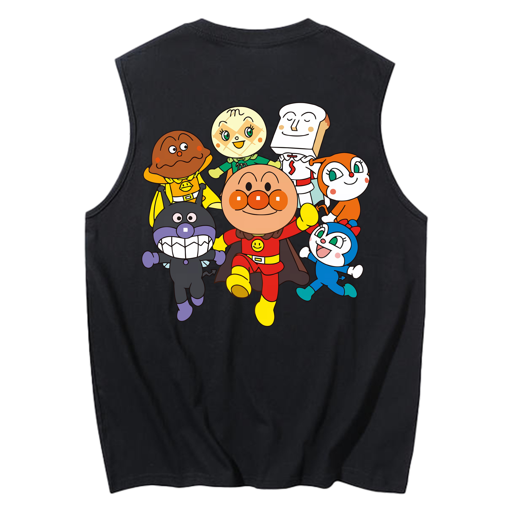 （画像用） アンパンマン Anpanman コットン100％タンクトップ（背面プリント）