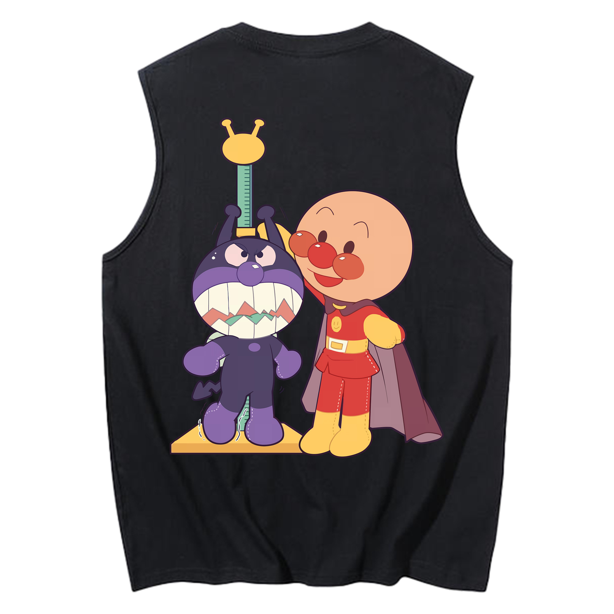 （画像用） アンパンマン Anpanman コットン100％タンクトップ（背面プリント）
