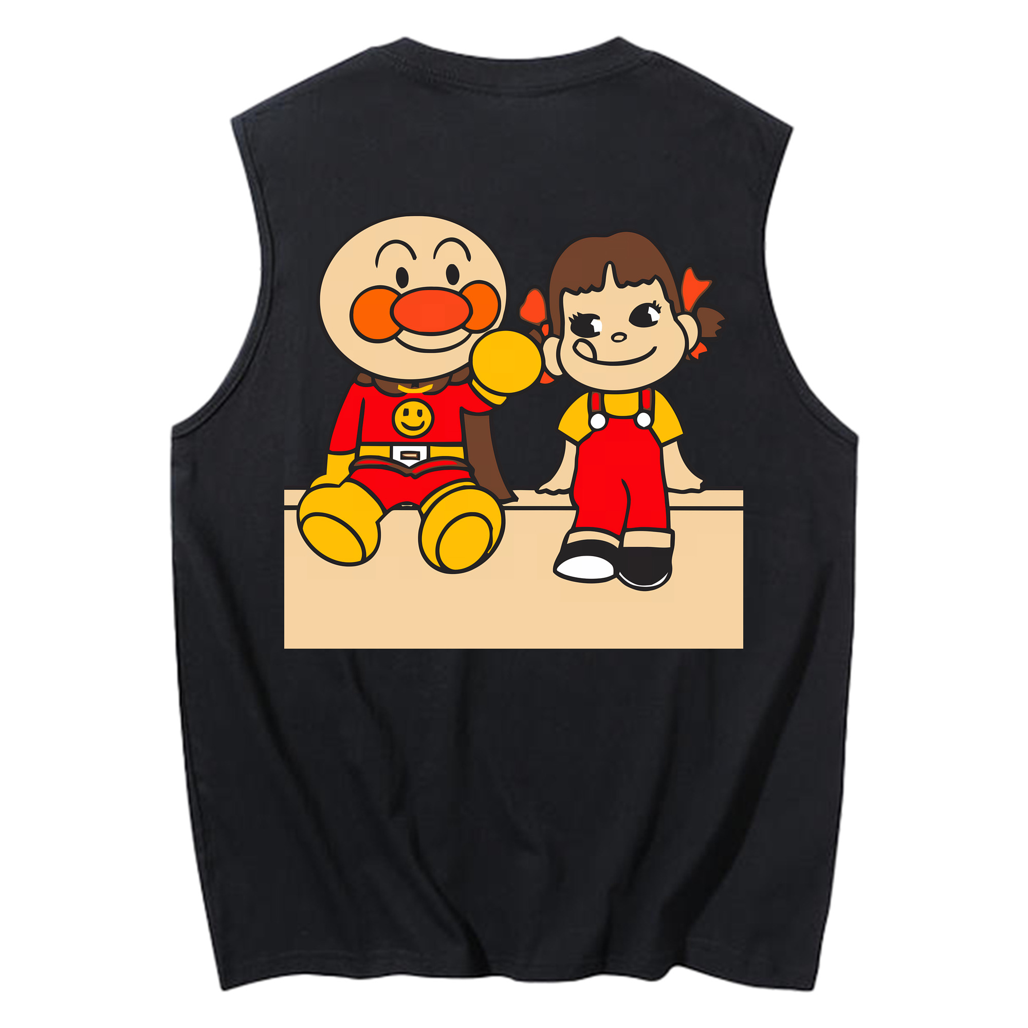 （画像用） アンパンマン Anpanman コットン100％タンクトップ（背面プリント）
