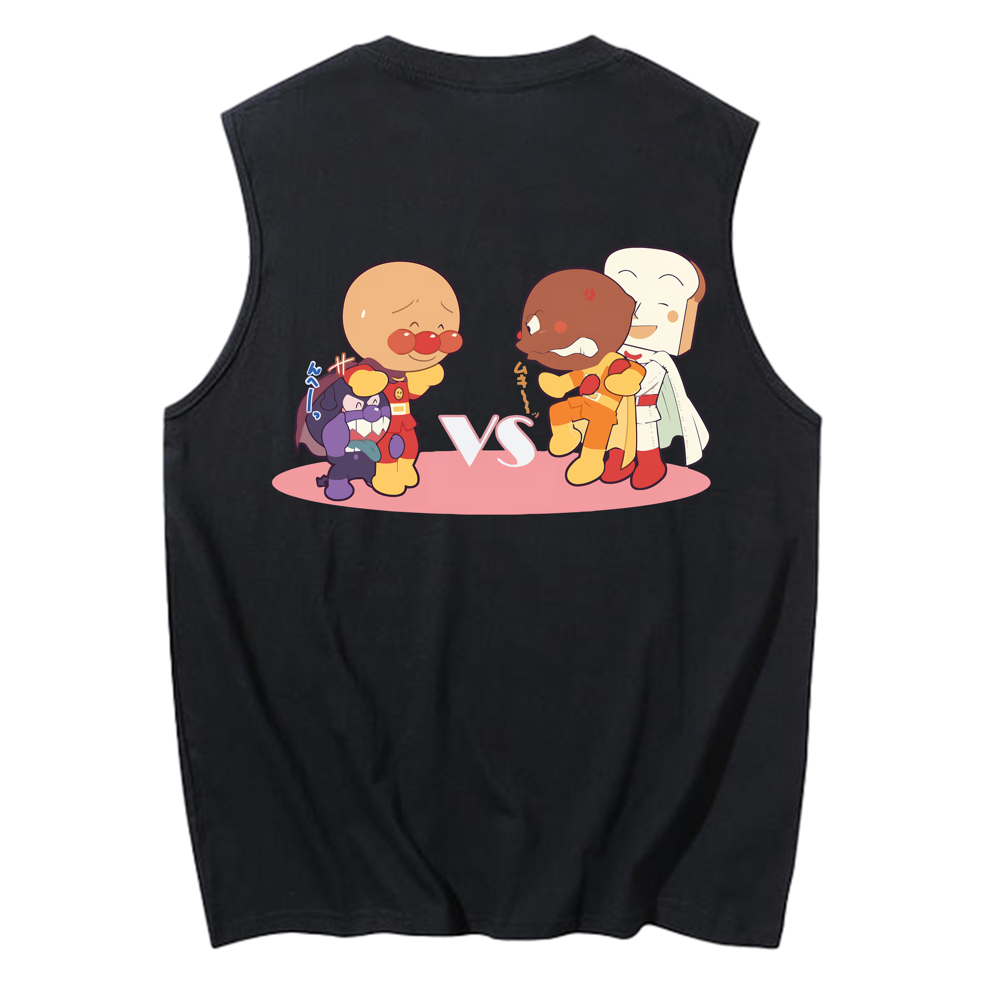 （画像用） アンパンマン Anpanman コットン100％タンクトップ（背面プリント）