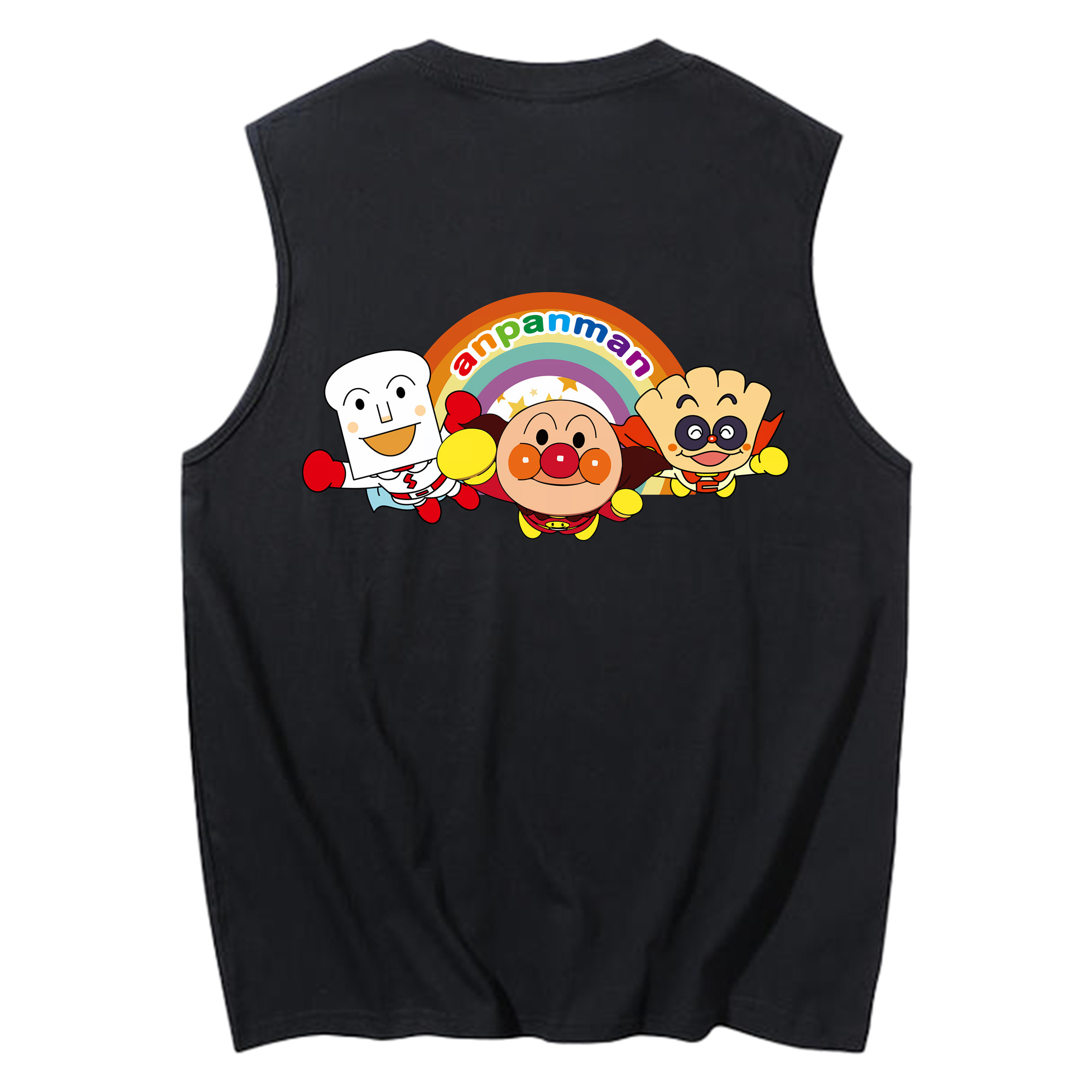 （画像用） アンパンマン Anpanman コットン100％タンクトップ（背面プリント）