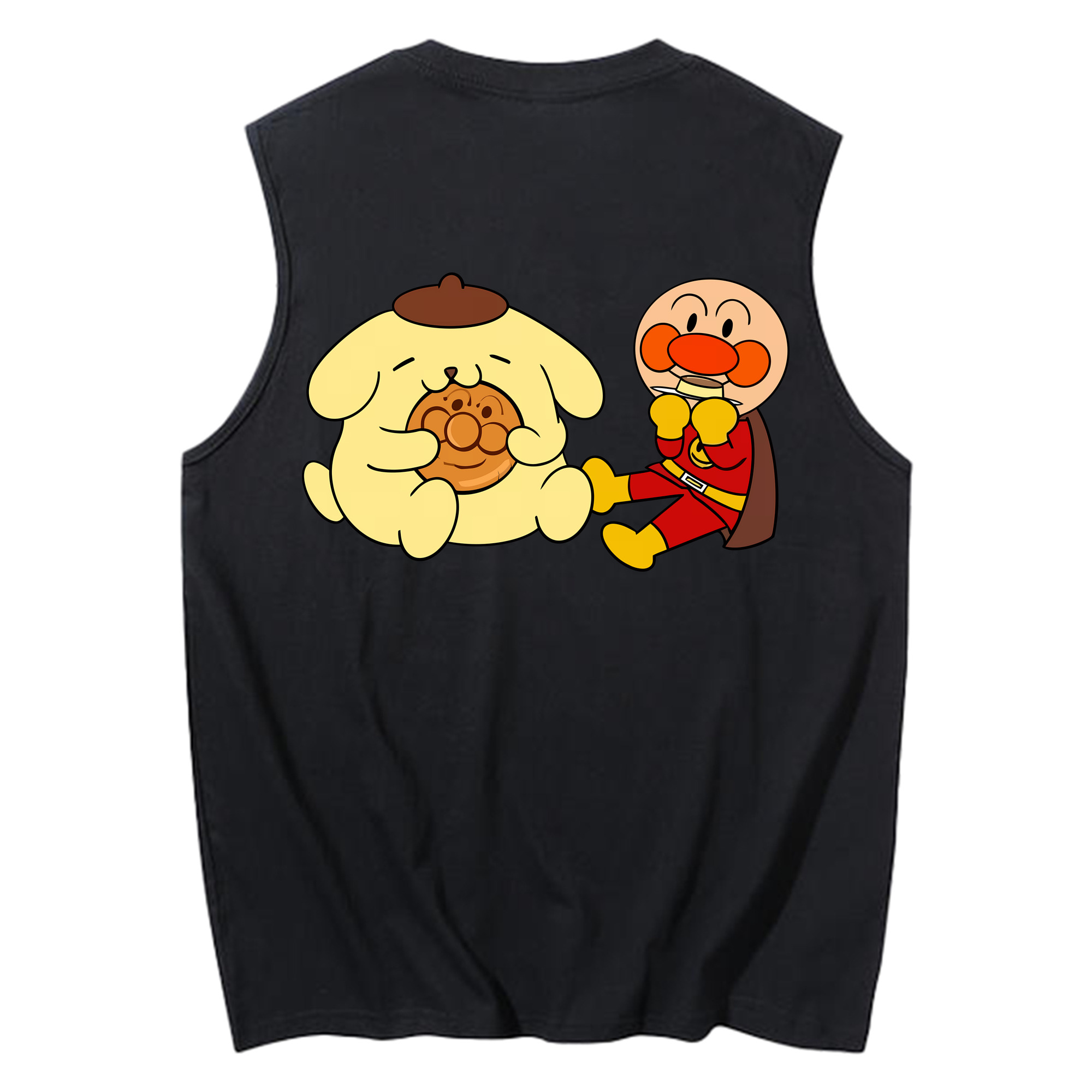（画像用） アンパンマン Anpanman コットン100％タンクトップ（背面プリント）