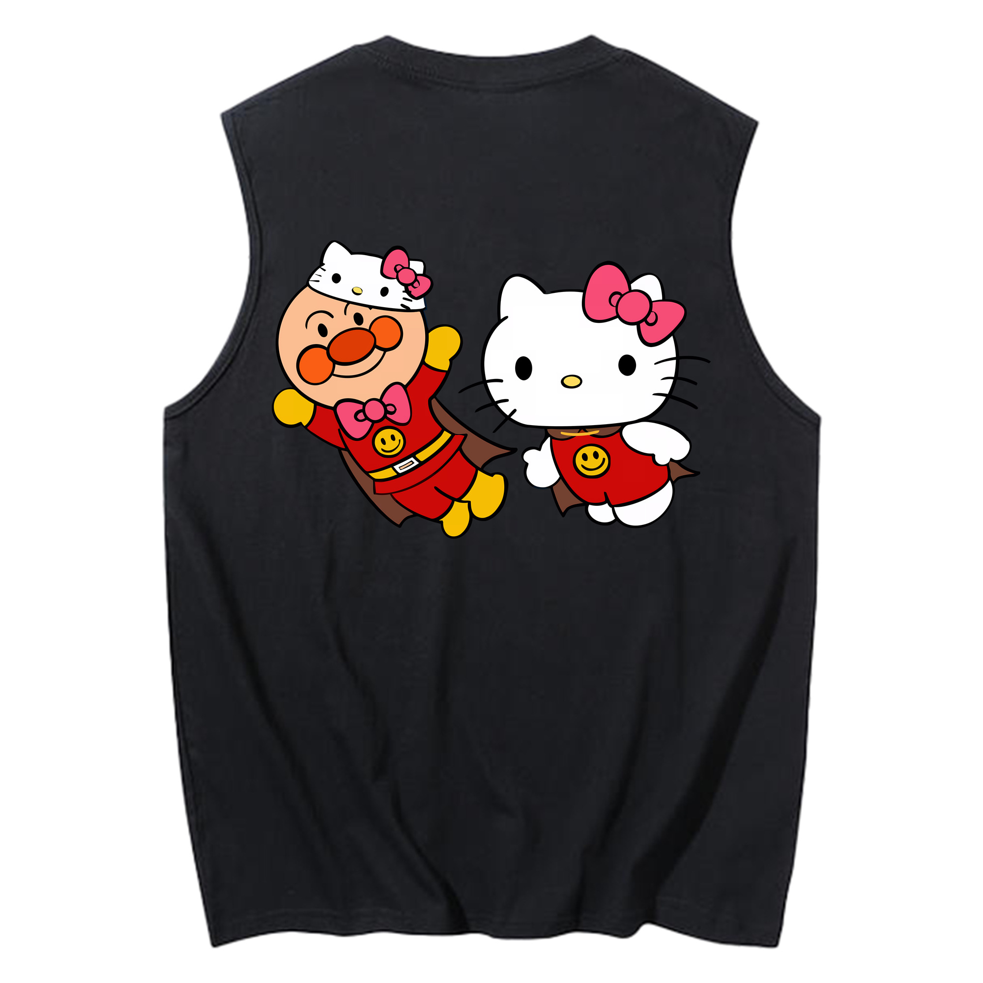 （画像用） アンパンマン Anpanman コットン100％タンクトップ（背面プリント）