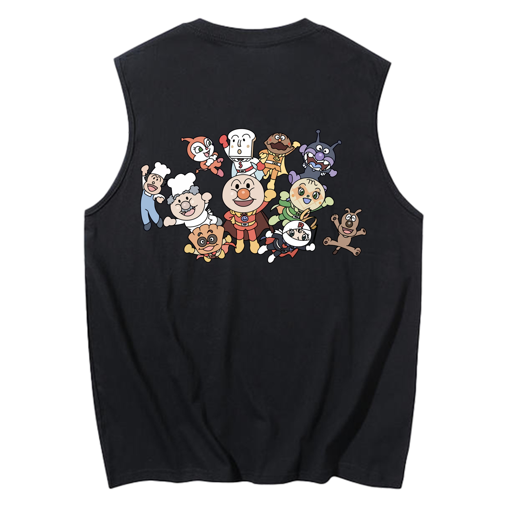 （画像用） アンパンマン Anpanman コットン100％タンクトップ（背面プリント）