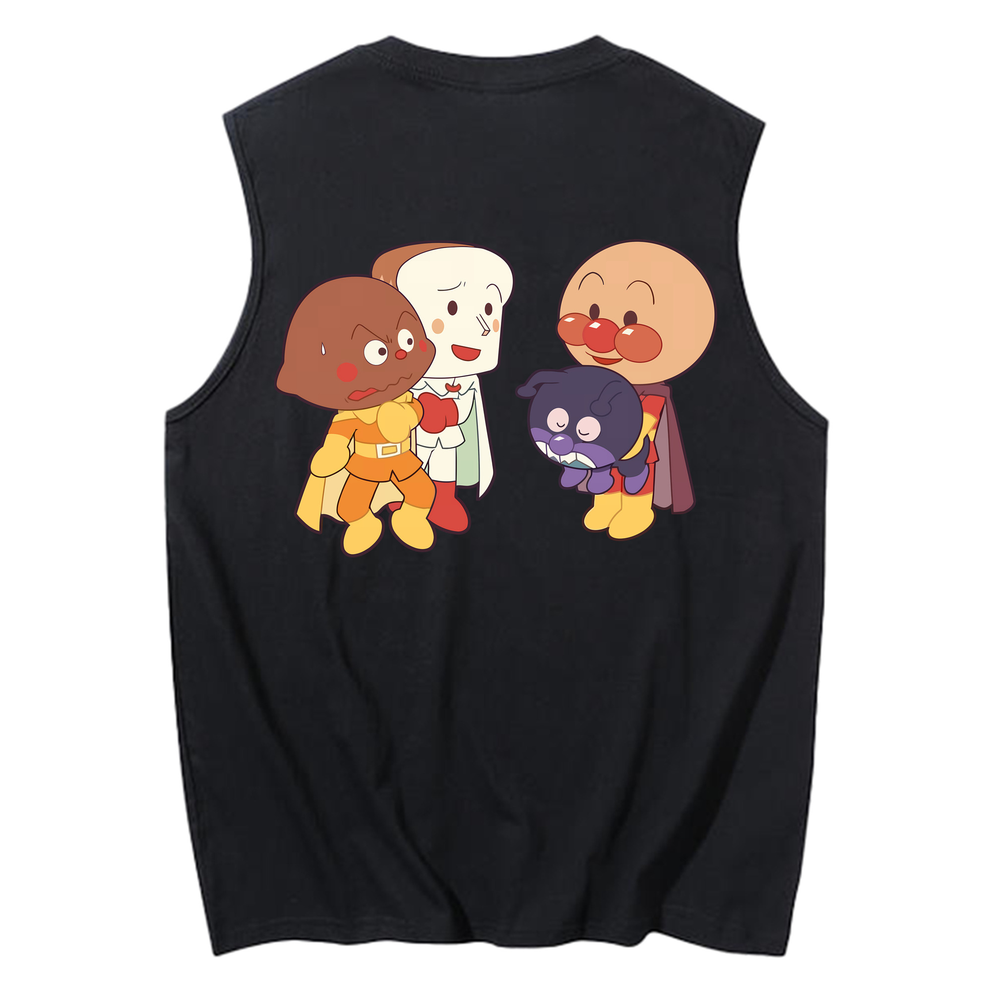 （画像用） アンパンマン Anpanman コットン100％タンクトップ（背面プリント）