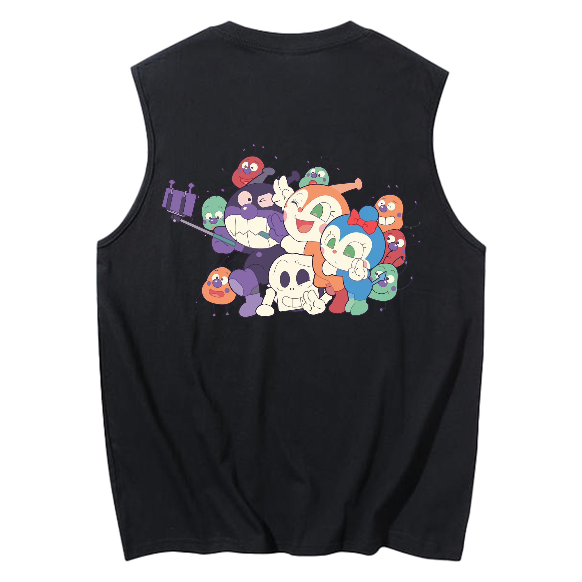 （画像用） アンパンマン Anpanman コットン100％タンクトップ（背面プリント）