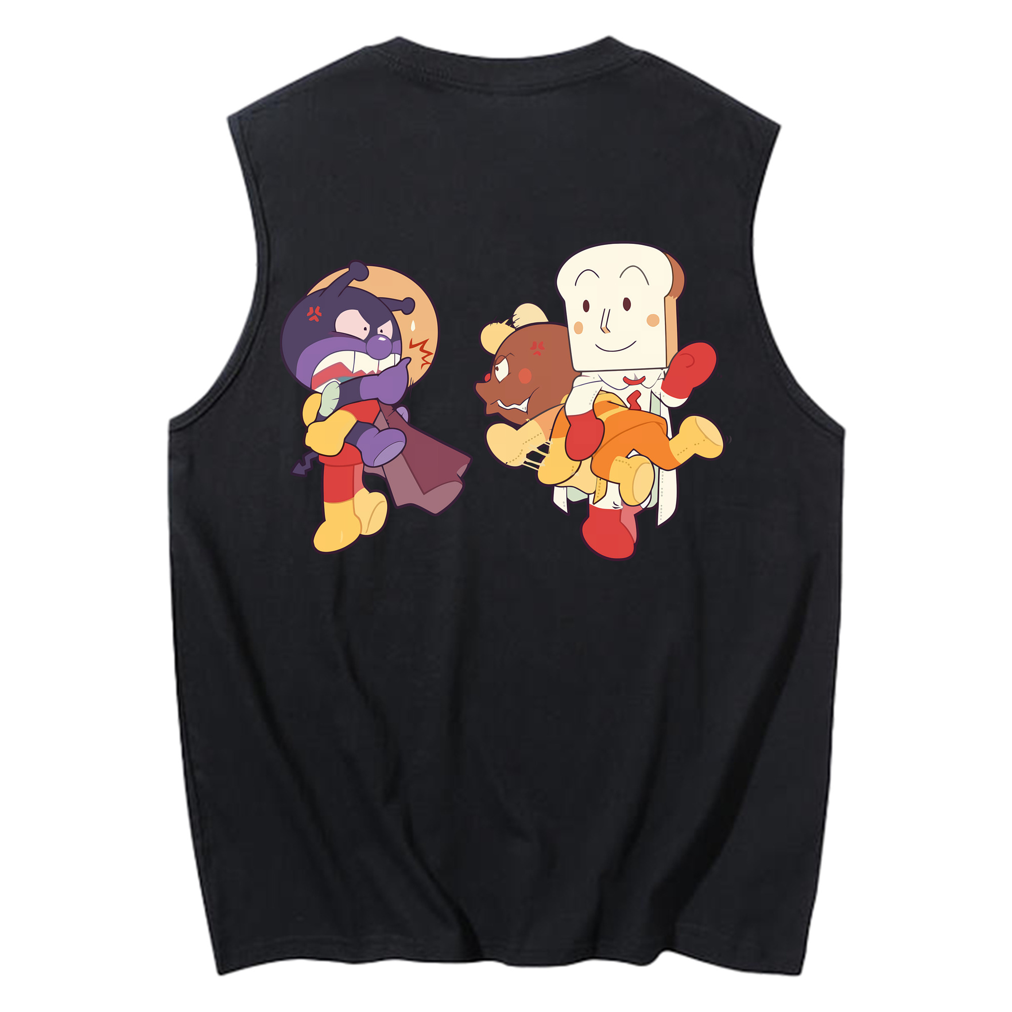 （画像用） アンパンマン Anpanman コットン100％タンクトップ（背面プリント）
