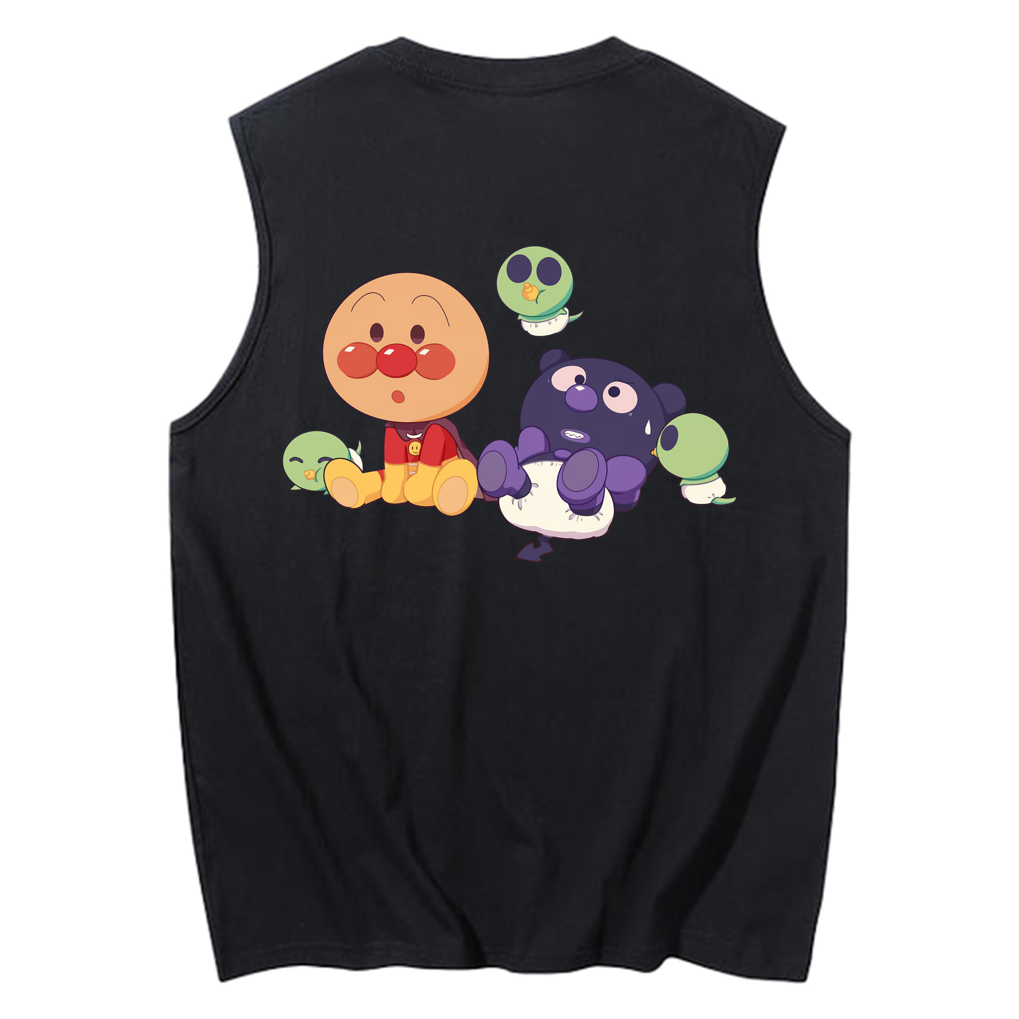 （画像用） アンパンマン Anpanman コットン100％タンクトップ（背面プリント）