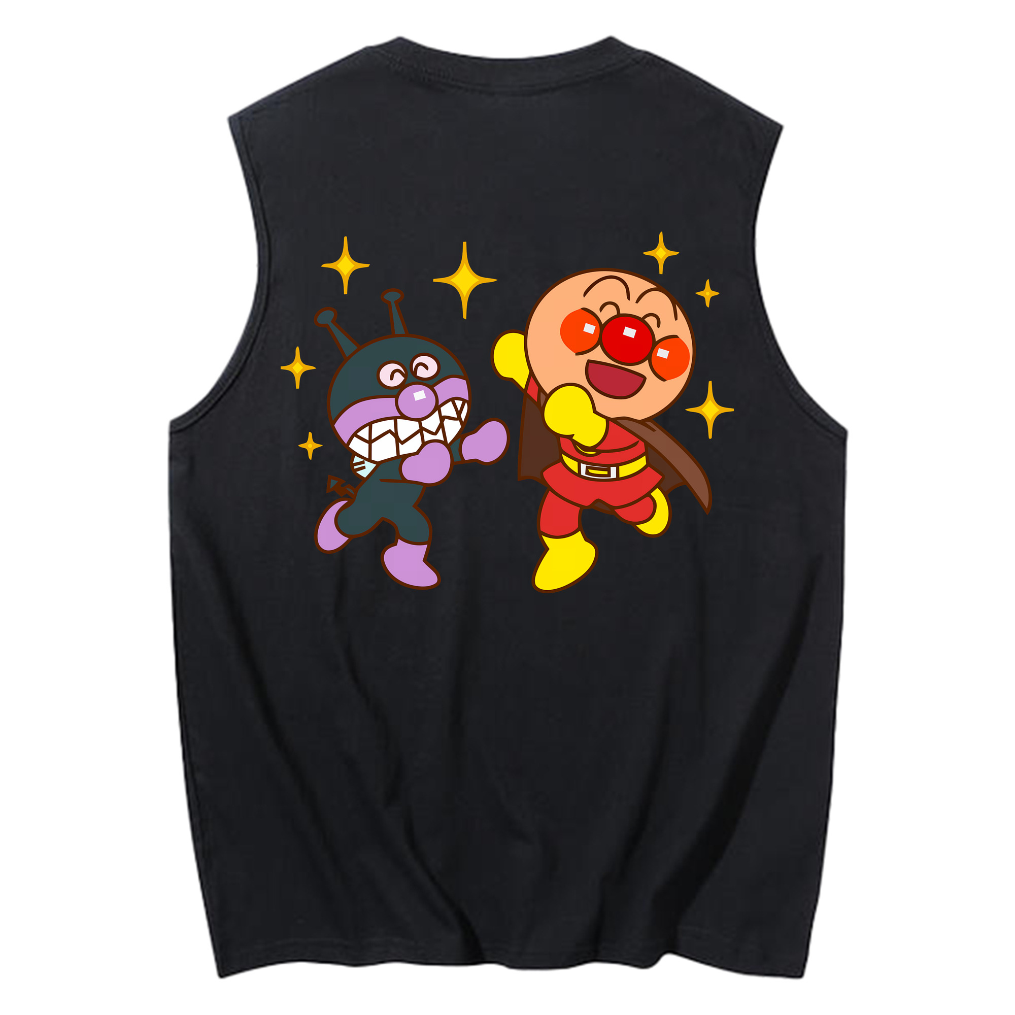 （画像用） アンパンマン Anpanman コットン100％タンクトップ（背面プリント）