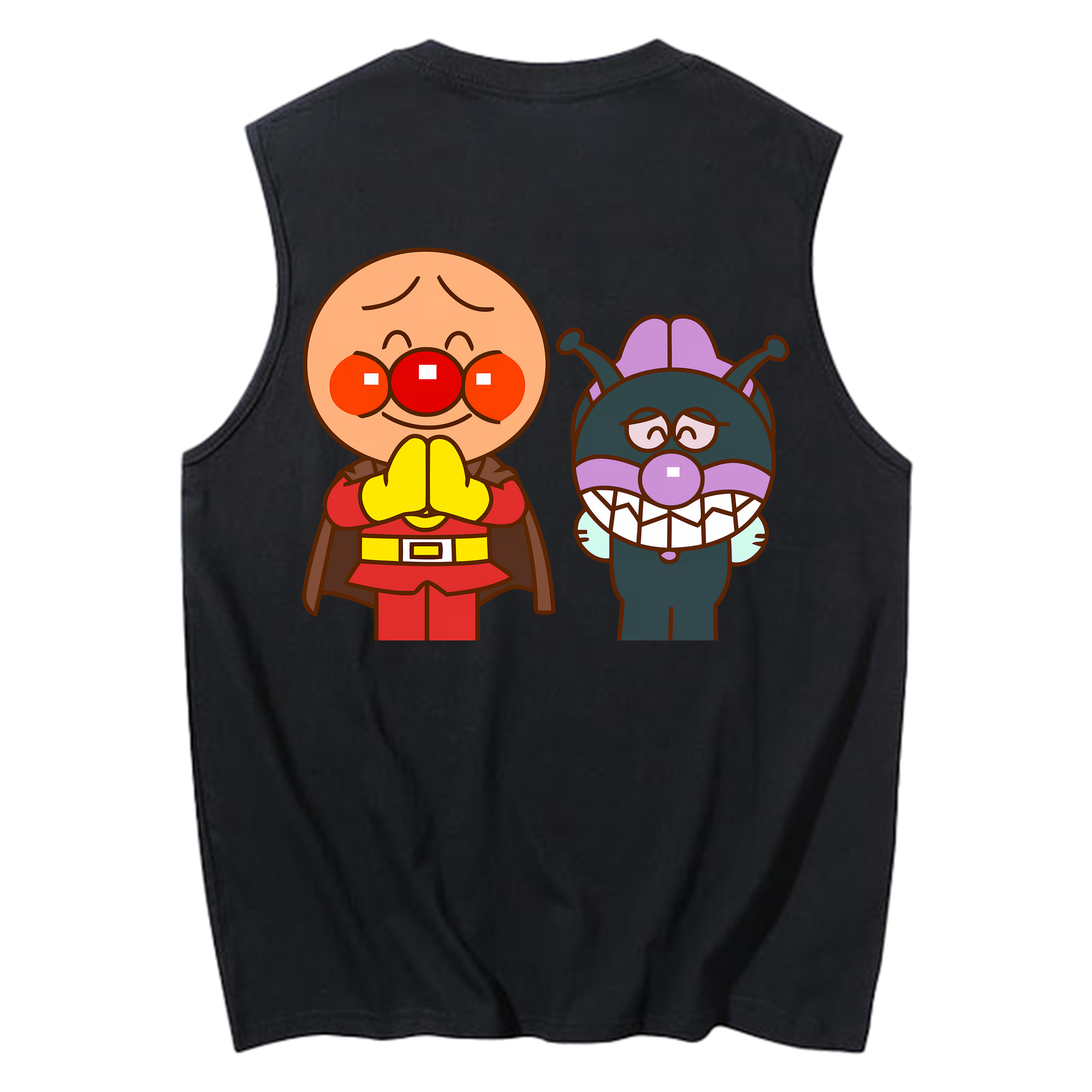 （画像用） アンパンマン Anpanman コットン100％タンクトップ（背面プリント）