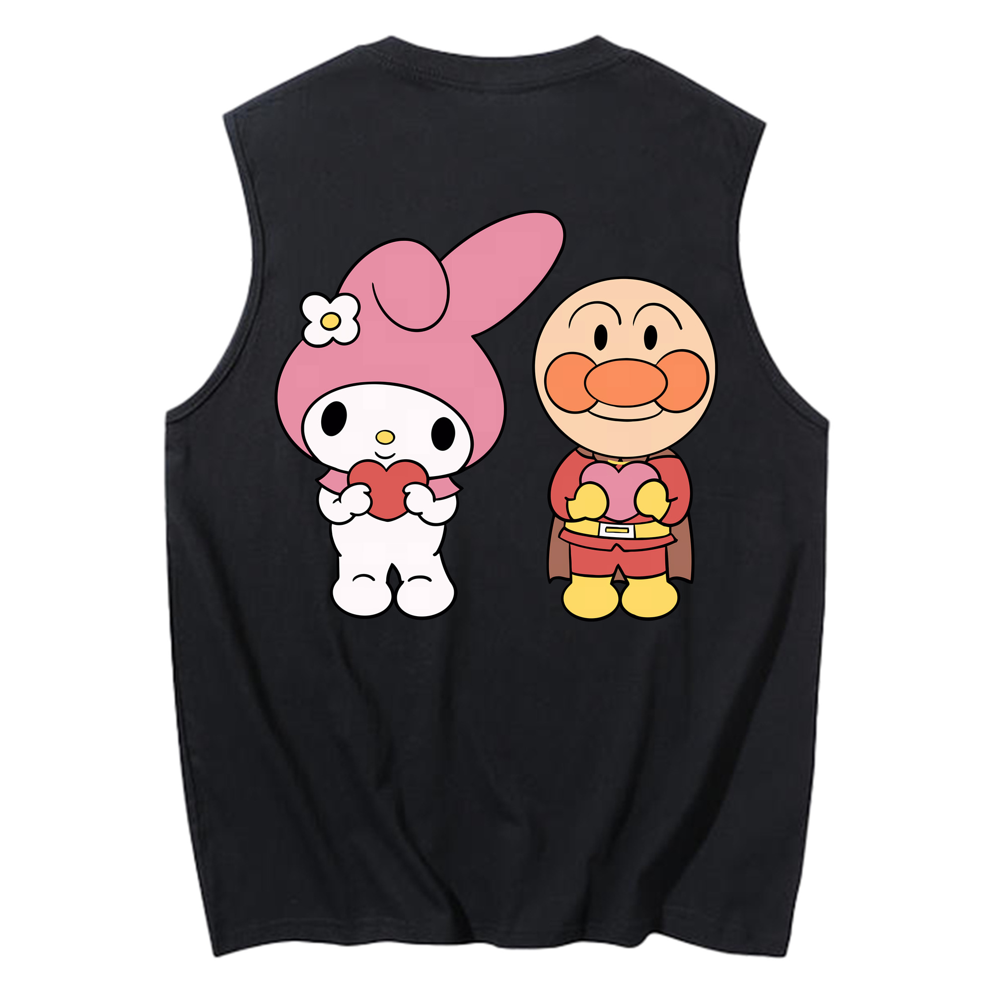（画像用） アンパンマン Anpanman コットン100％タンクトップ（背面プリント）