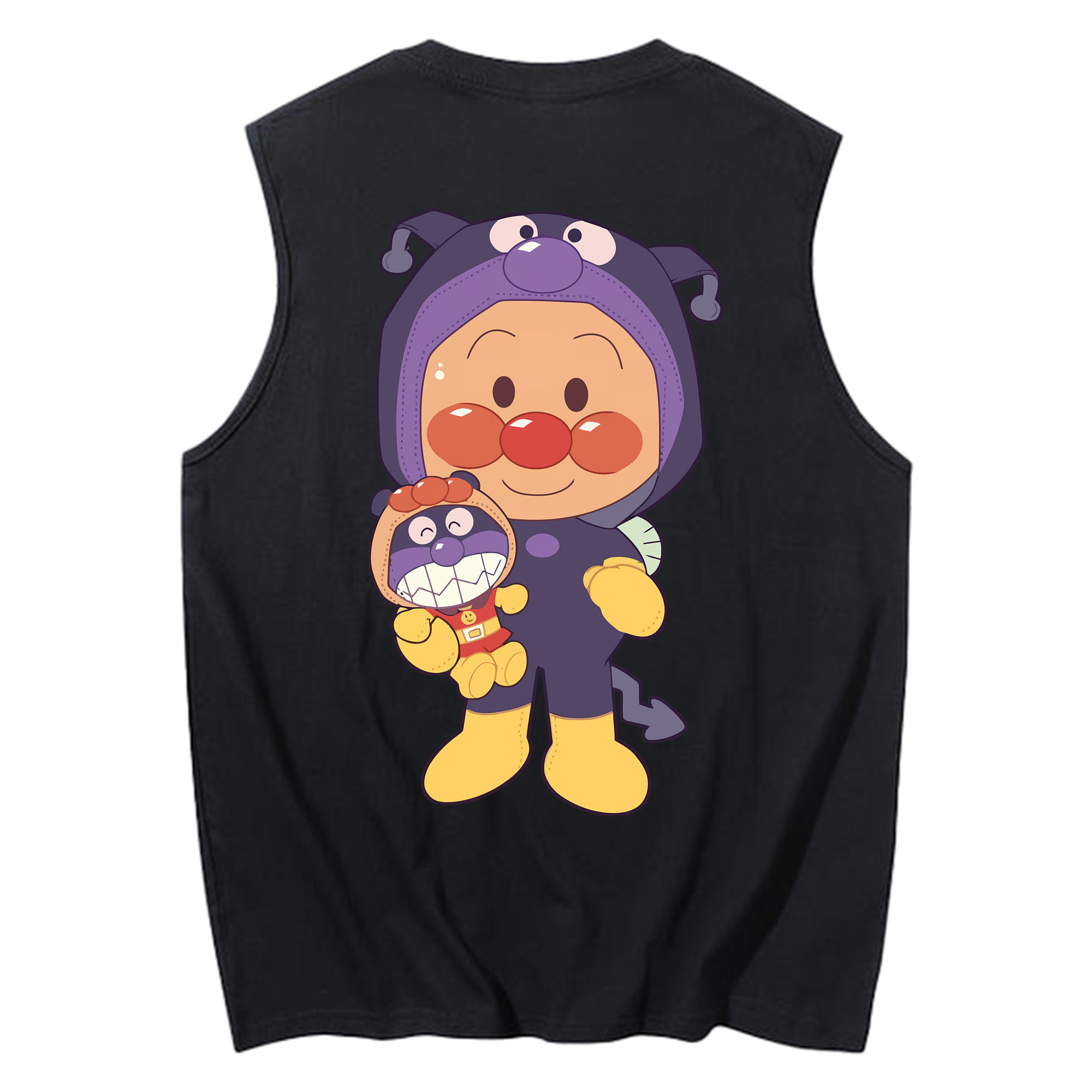 （画像用） アンパンマン Anpanman コットン100％タンクトップ（背面プリント）