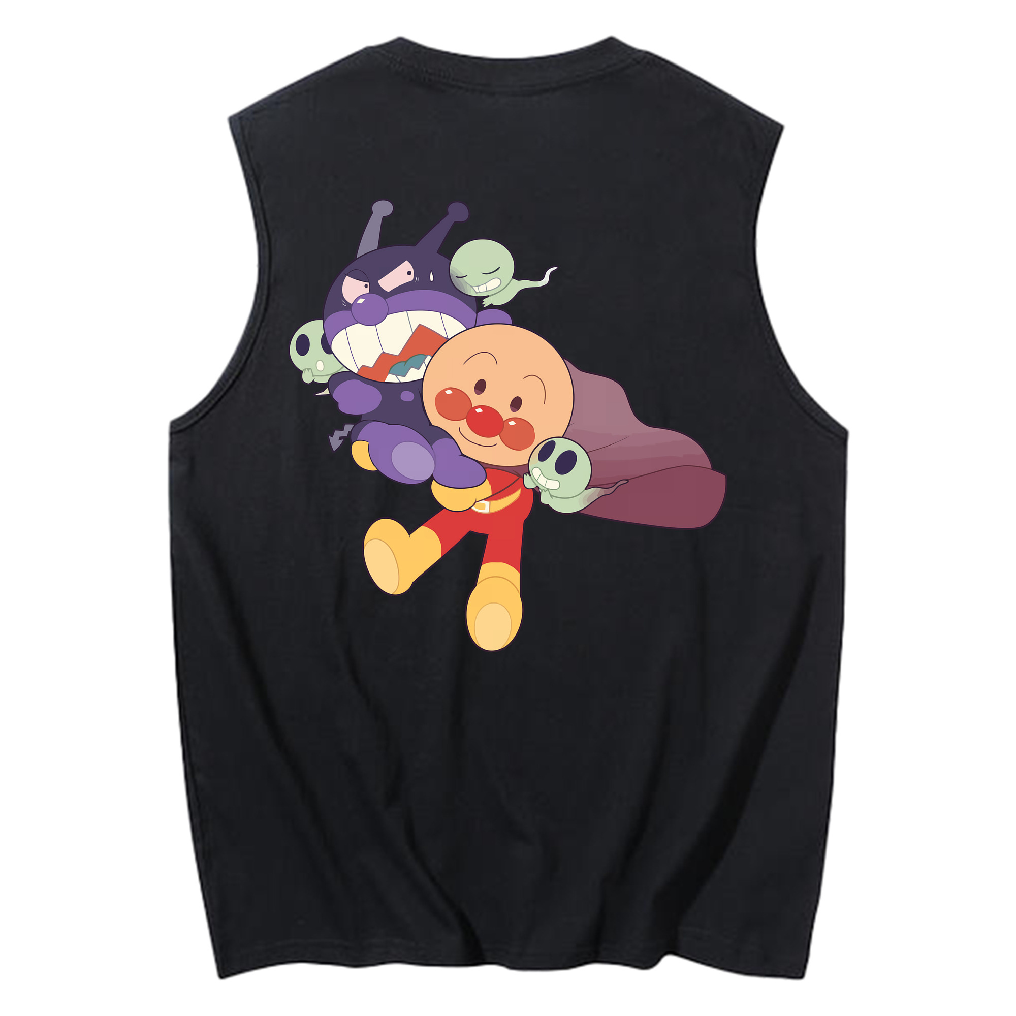 （画像用） アンパンマン Anpanman コットン100％タンクトップ（背面プリント）