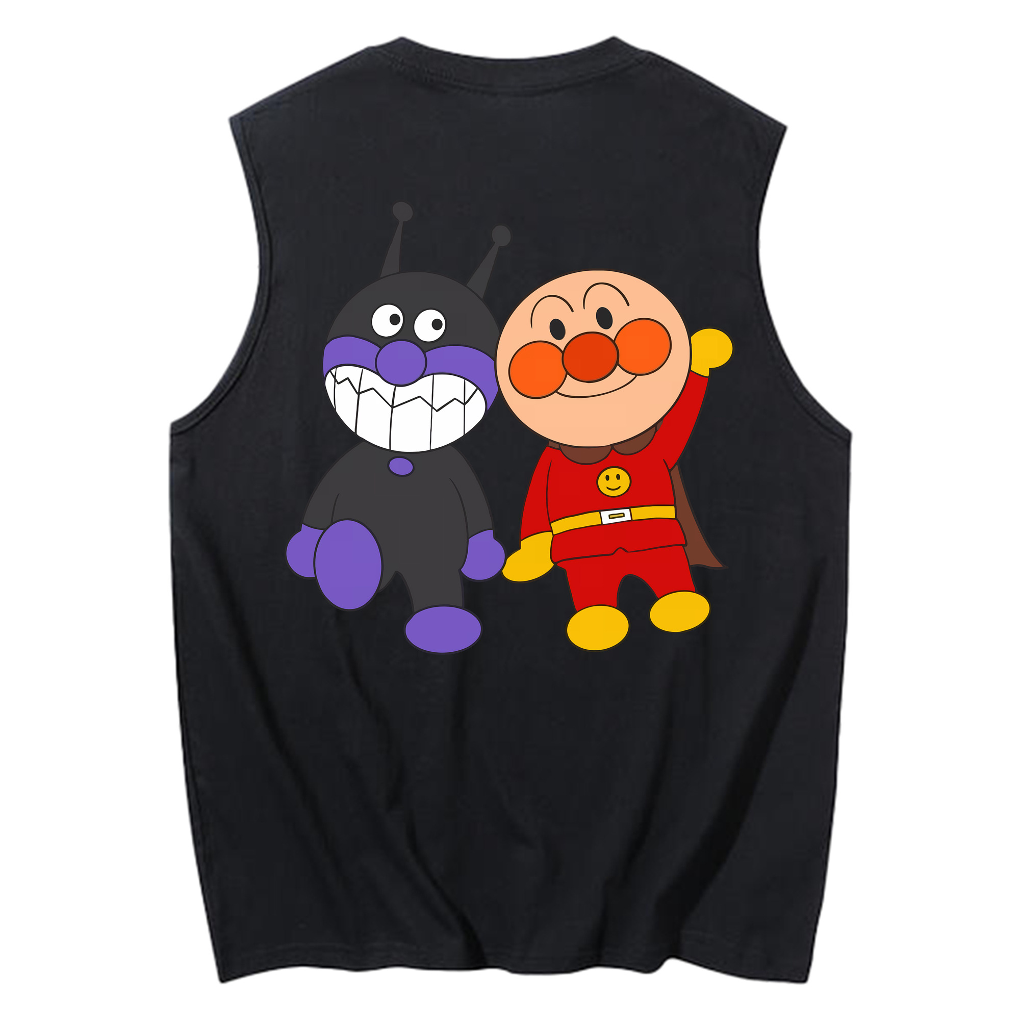 （画像用） アンパンマン Anpanman コットン100％タンクトップ（背面プリント）
