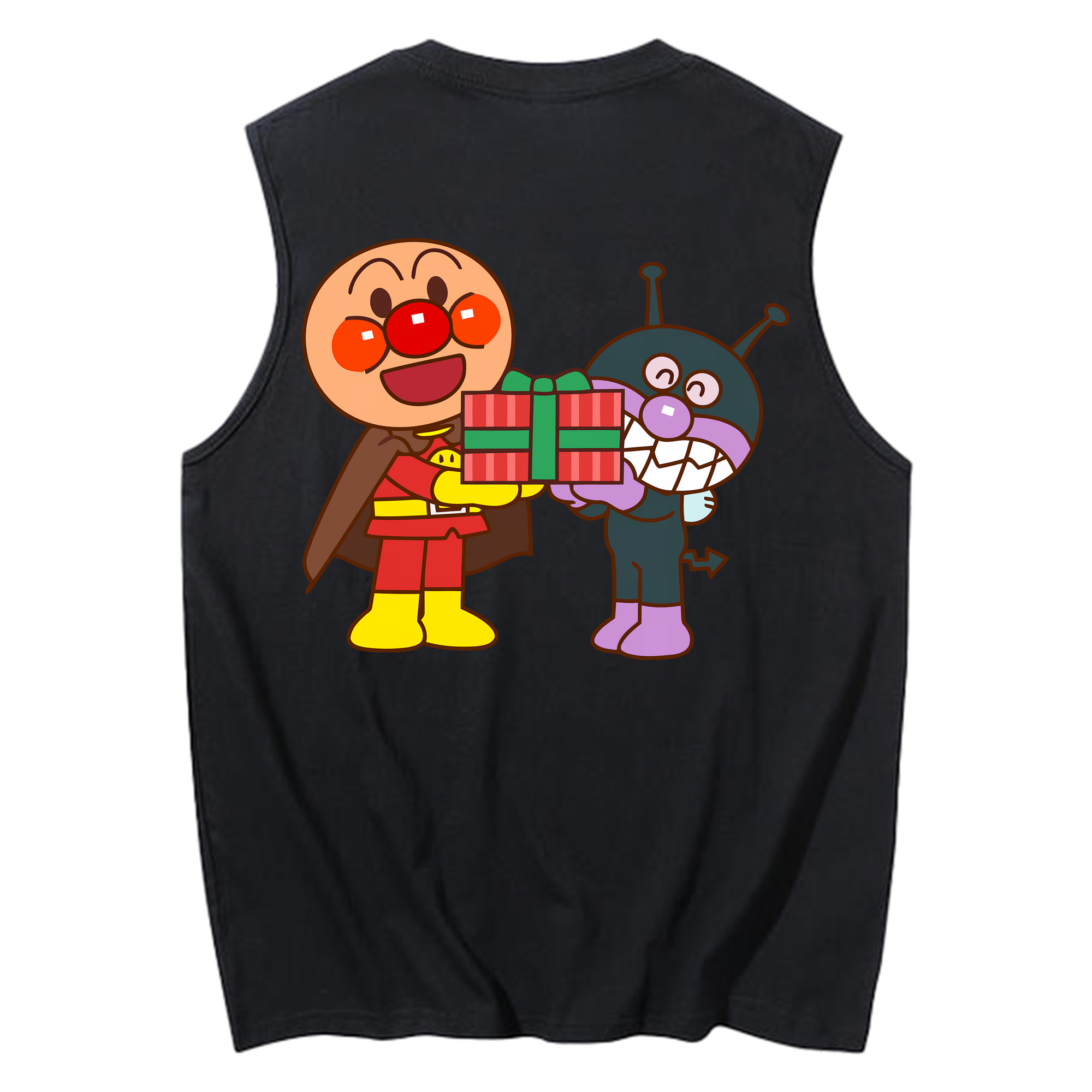 （画像用） アンパンマン Anpanman コットン100％タンクトップ（背面プリント）