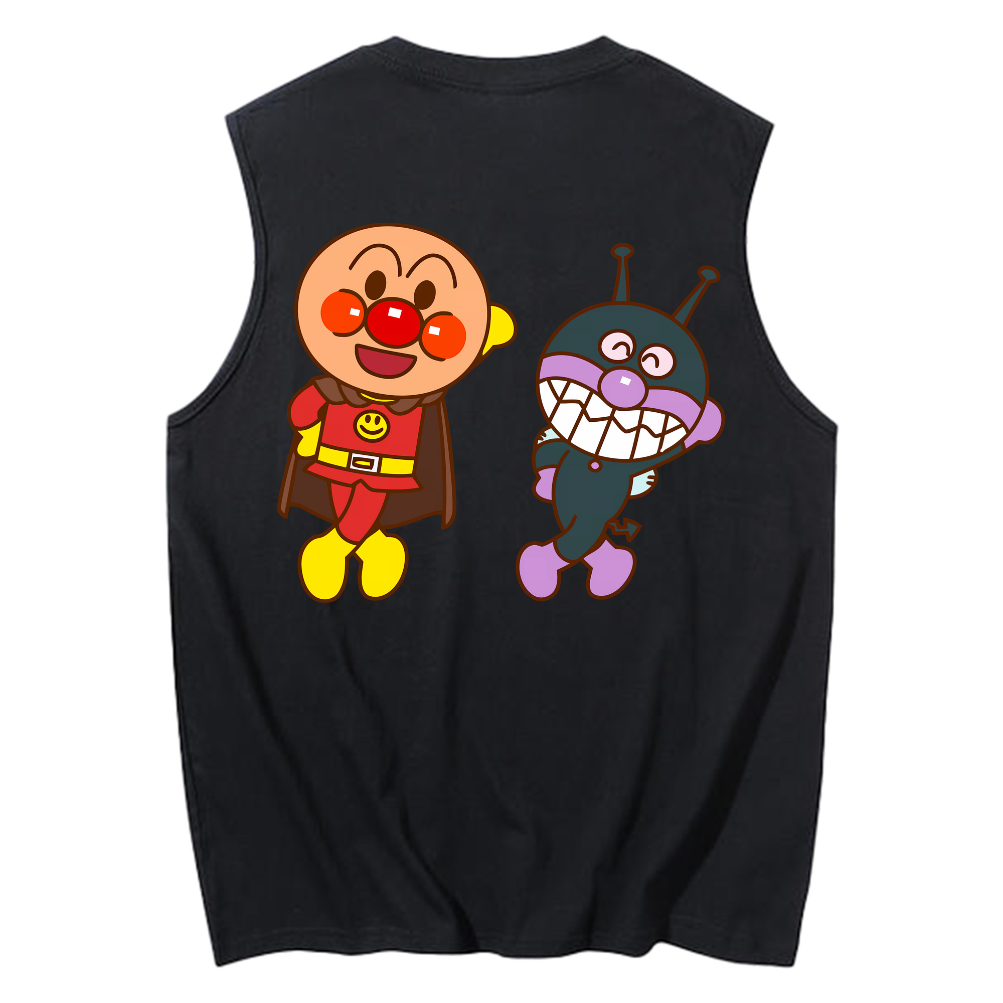 （画像用） アンパンマン Anpanman コットン100％タンクトップ（背面プリント）