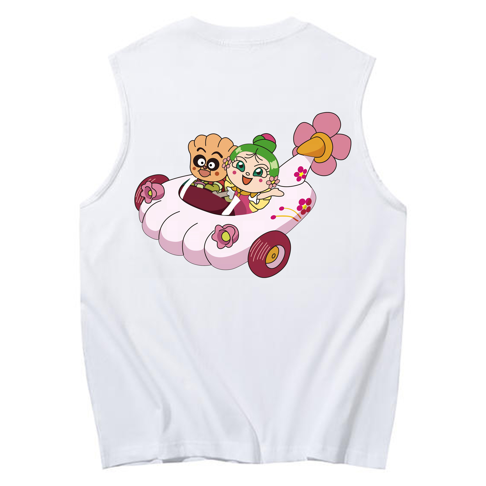 （画像用） アンパンマン Anpanman コットン100％タンクトップ（背面プリント）
