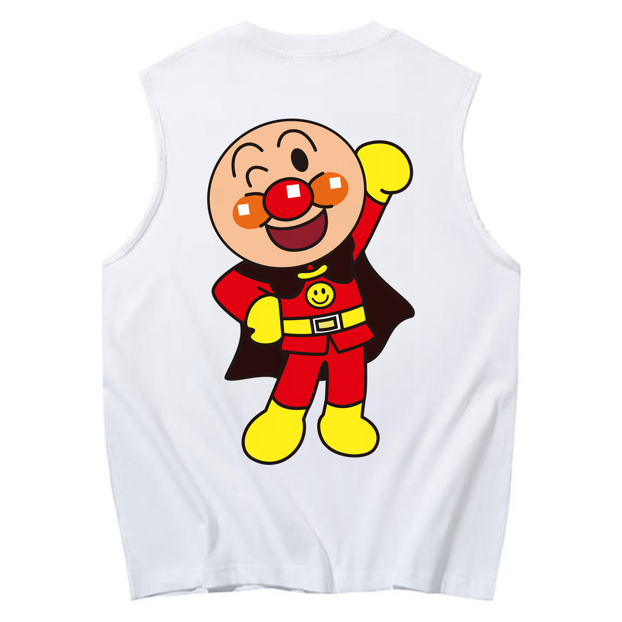 （画像用） アンパンマン Anpanman コットン100％タンクトップ（背面プリント）