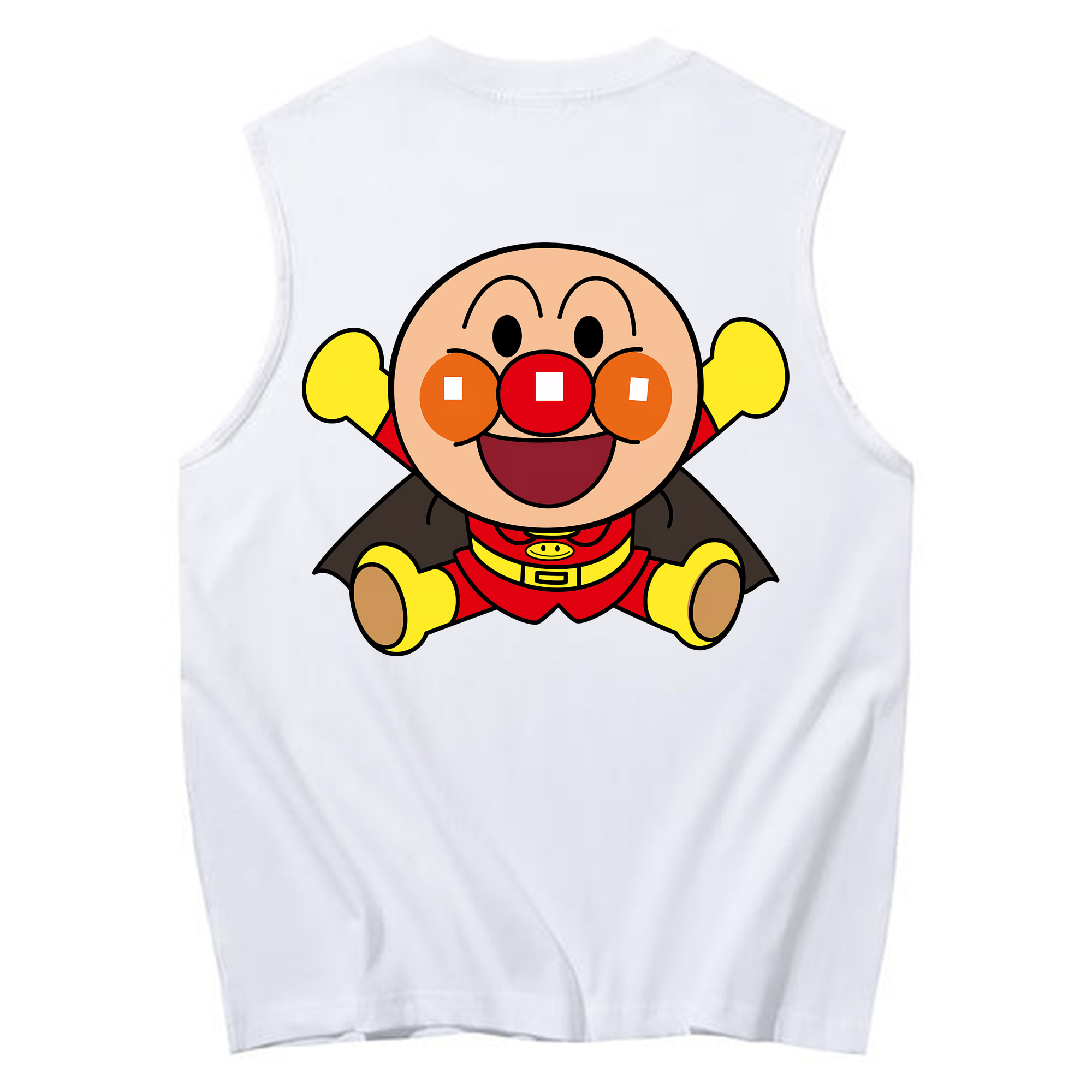 （画像用） アンパンマン Anpanman コットン100％タンクトップ（背面プリント）