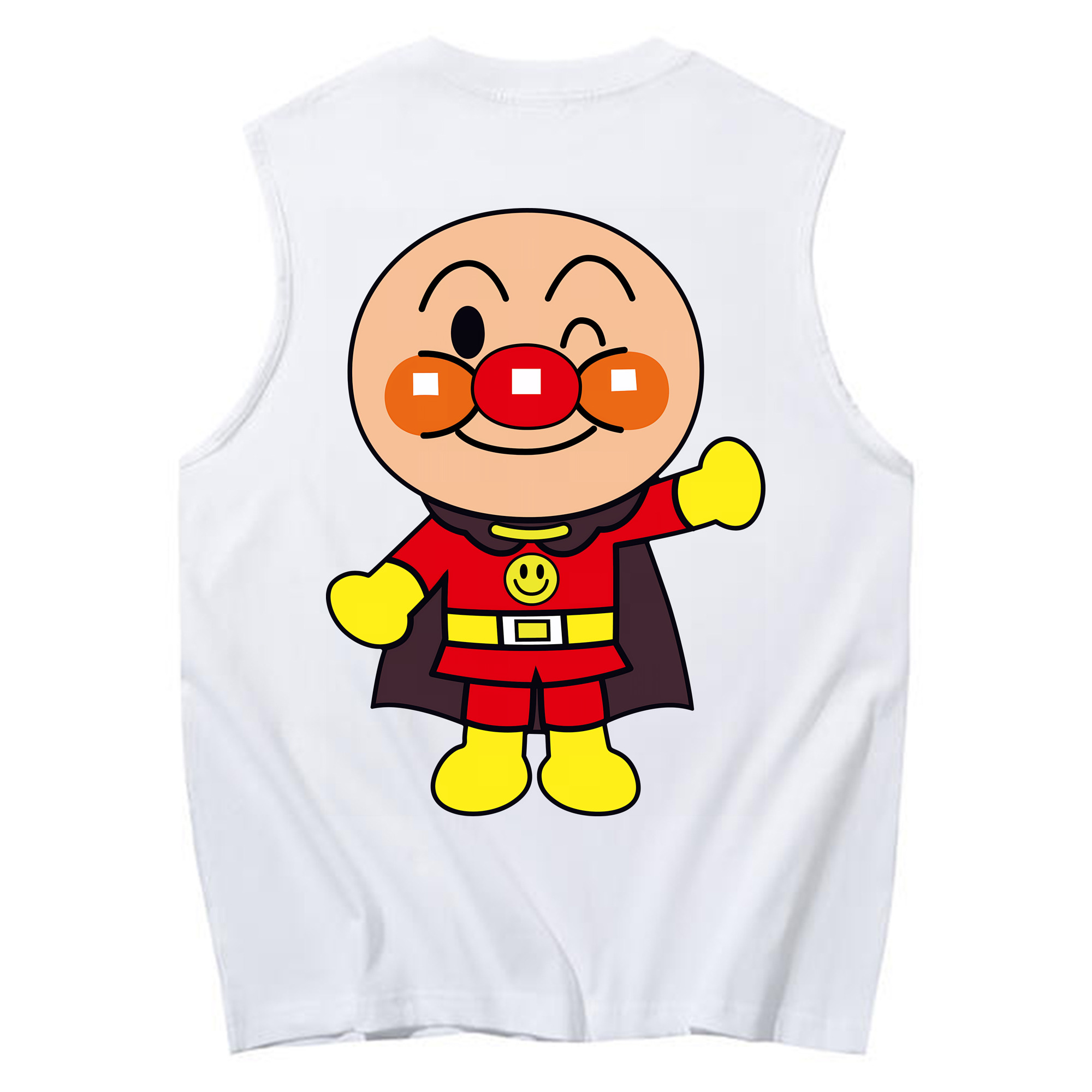 （画像用） アンパンマン Anpanman コットン100％タンクトップ（背面プリント）
