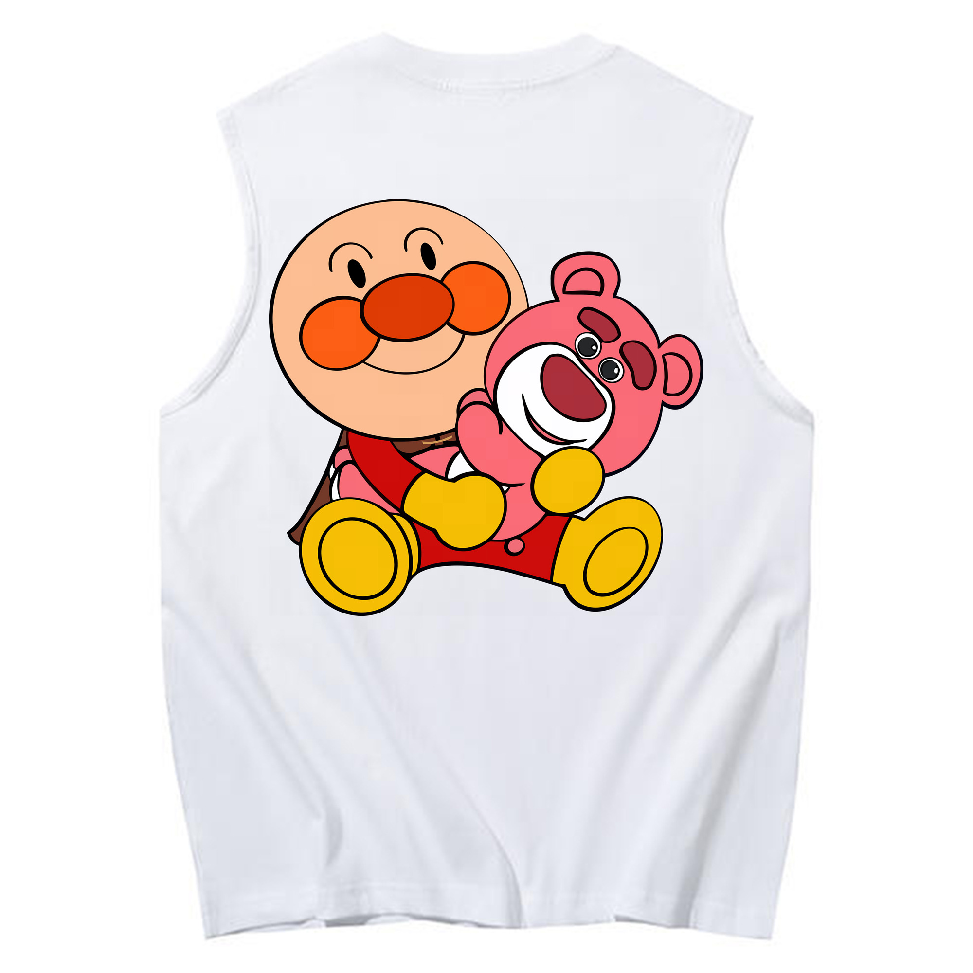 （画像用） アンパンマン Anpanman コットン100％タンクトップ（背面プリント）