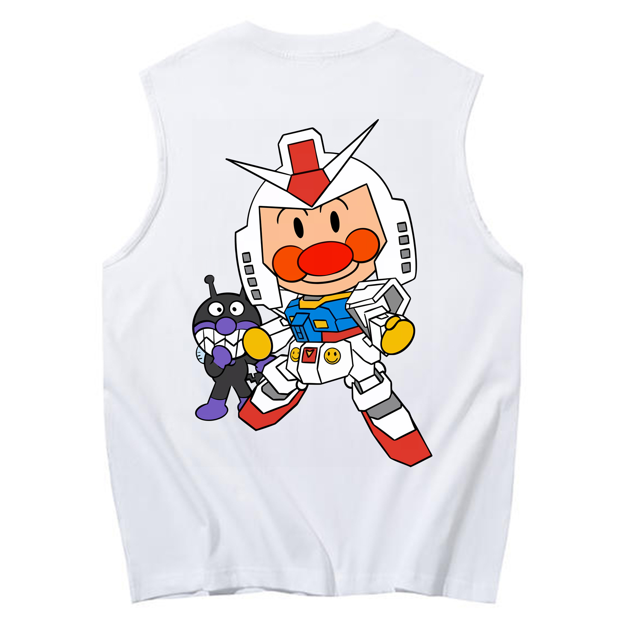 （画像用） アンパンマン Anpanman コットン100％タンクトップ（背面プリント）