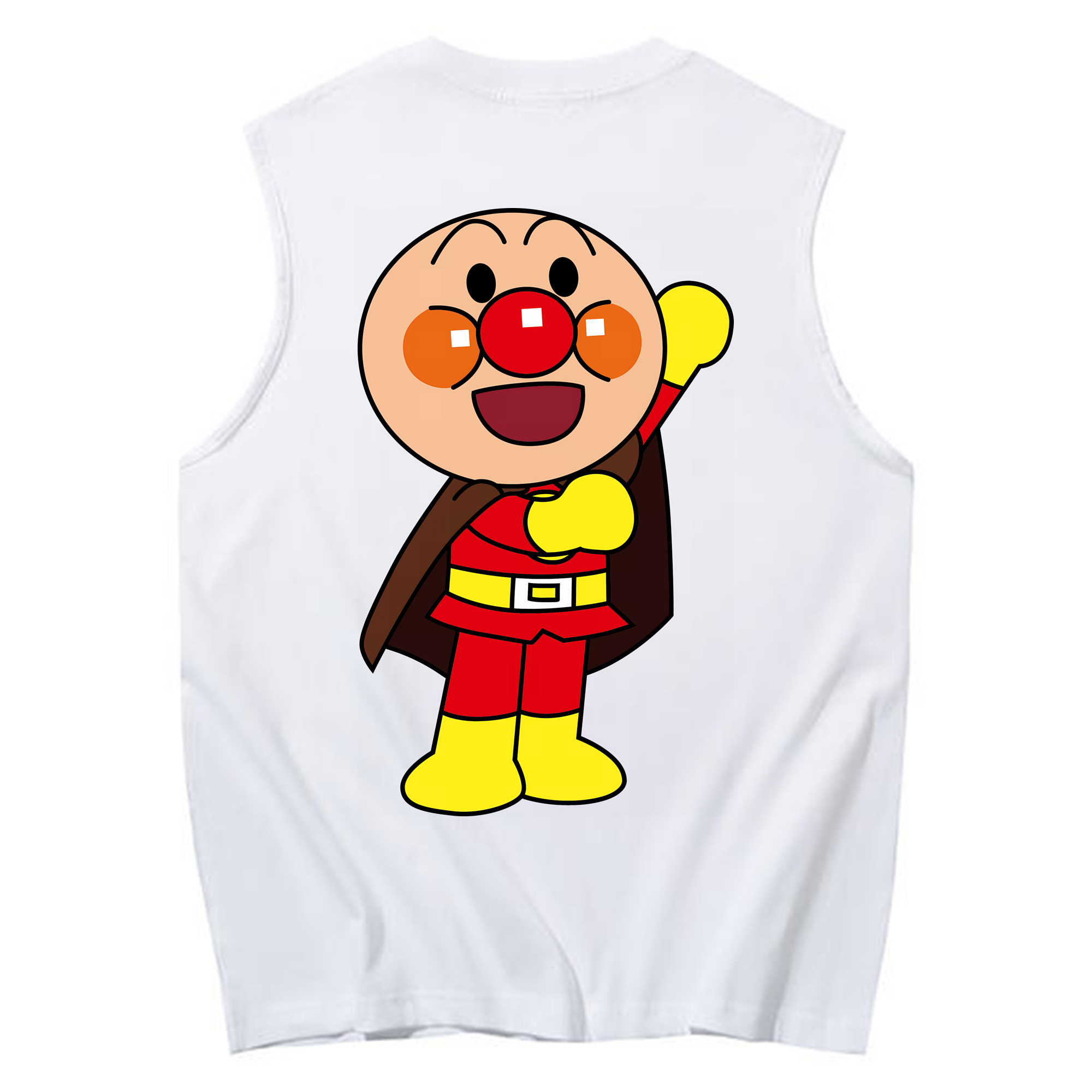 （画像用） アンパンマン Anpanman コットン100％タンクトップ（背面プリント）