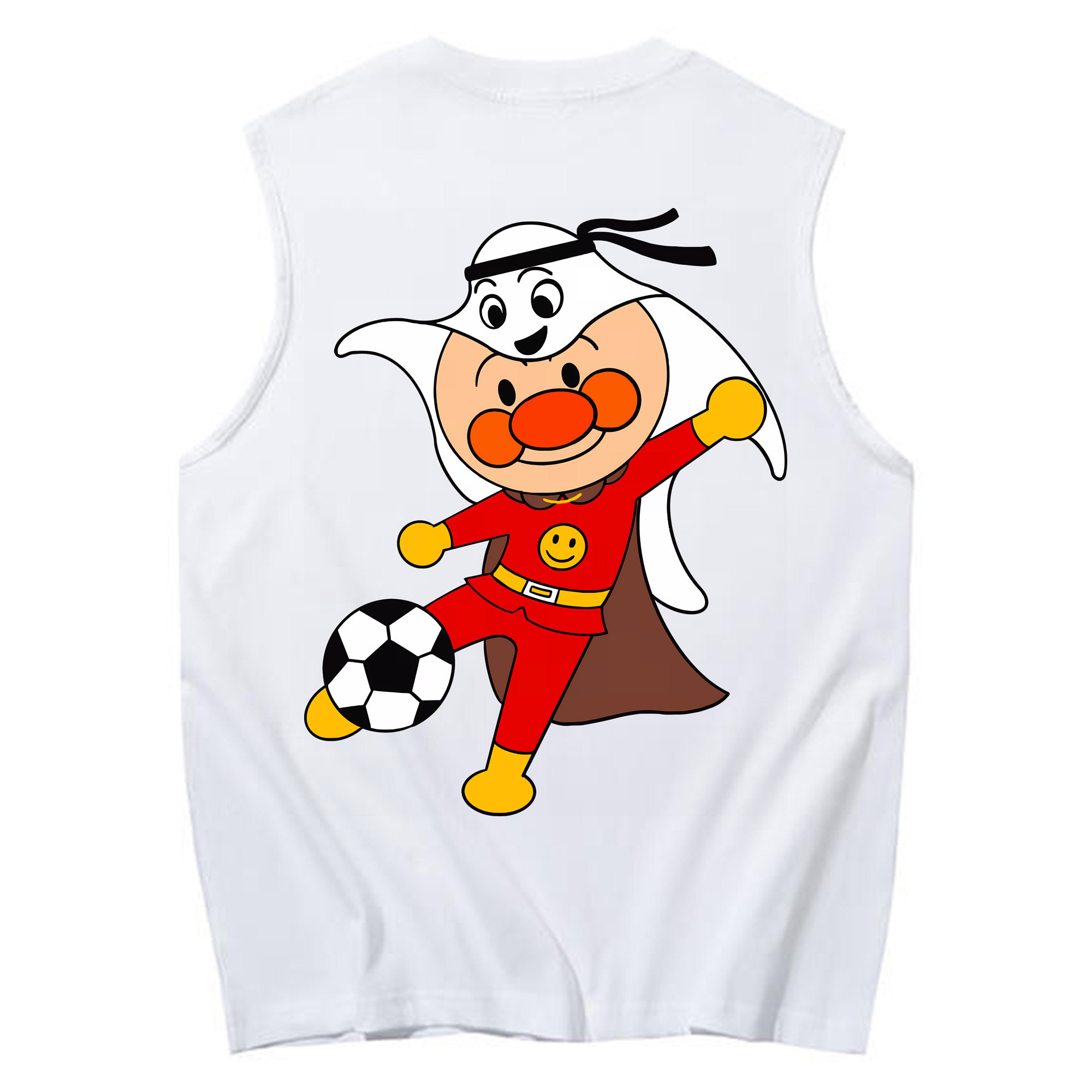 （画像用） アンパンマン Anpanman コットン100％タンクトップ（背面プリント）