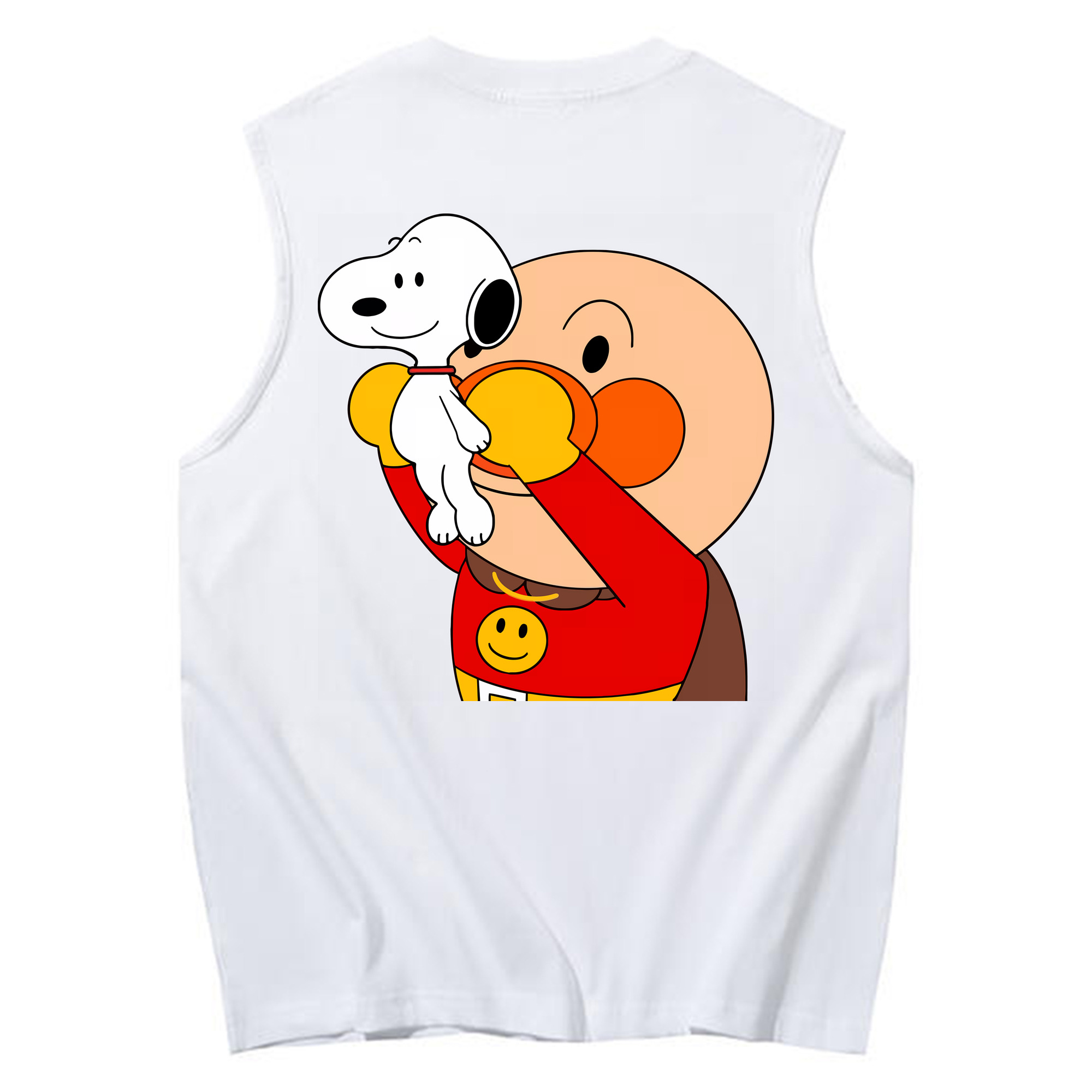 （画像用） アンパンマン Anpanman コットン100％タンクトップ（背面プリント）