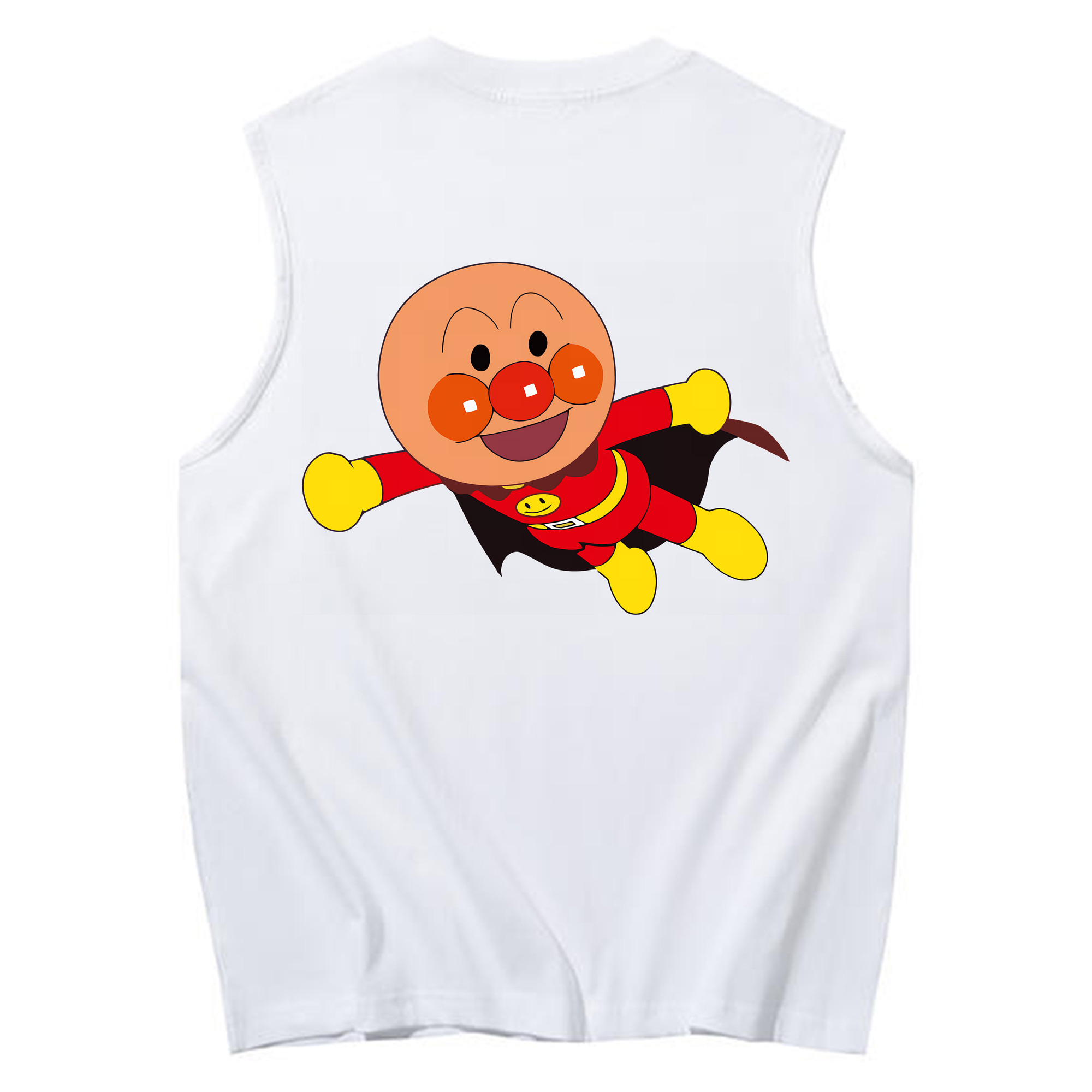 （画像用） アンパンマン Anpanman コットン100％タンクトップ（背面プリント）