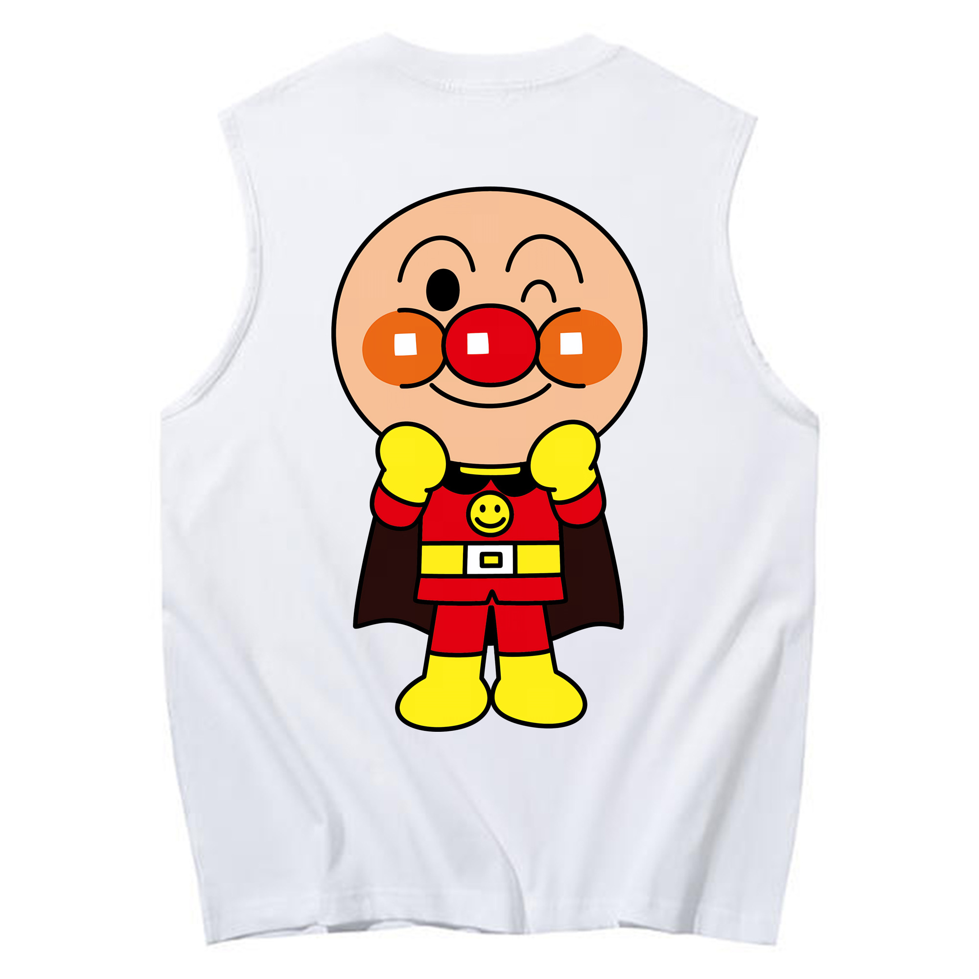 （画像用） アンパンマン Anpanman コットン100％タンクトップ（背面プリント）