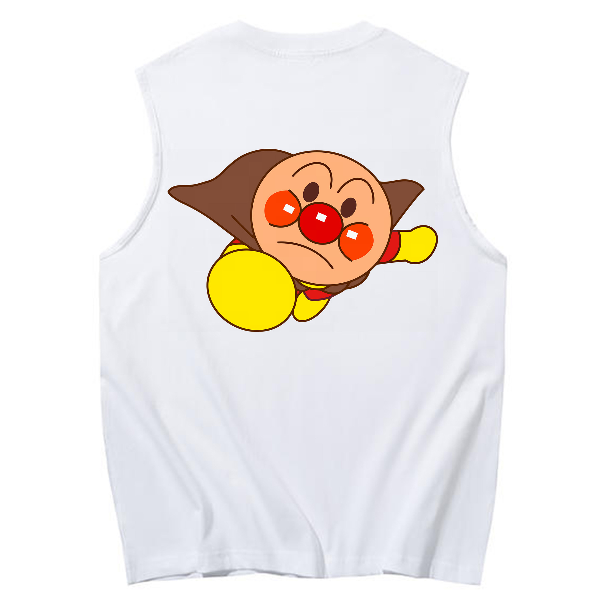 （画像用） アンパンマン Anpanman コットン100％タンクトップ（背面プリント）