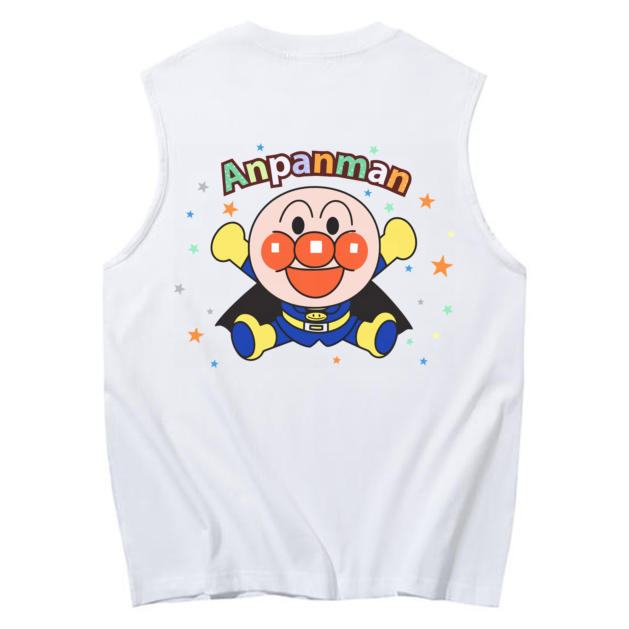 （画像用） アンパンマン Anpanman コットン100％タンクトップ（背面プリント）