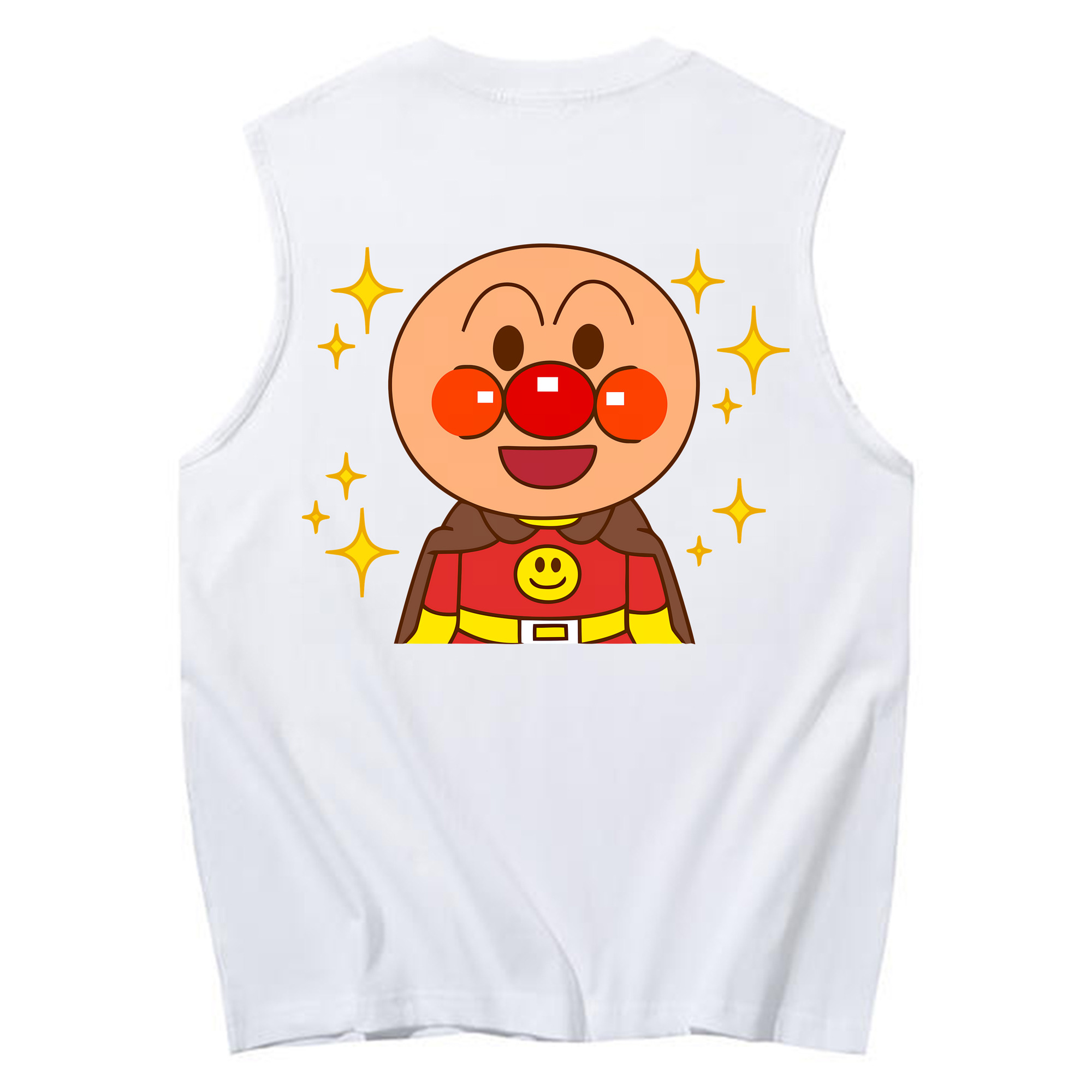 （画像用） アンパンマン Anpanman コットン100％タンクトップ（背面プリント）