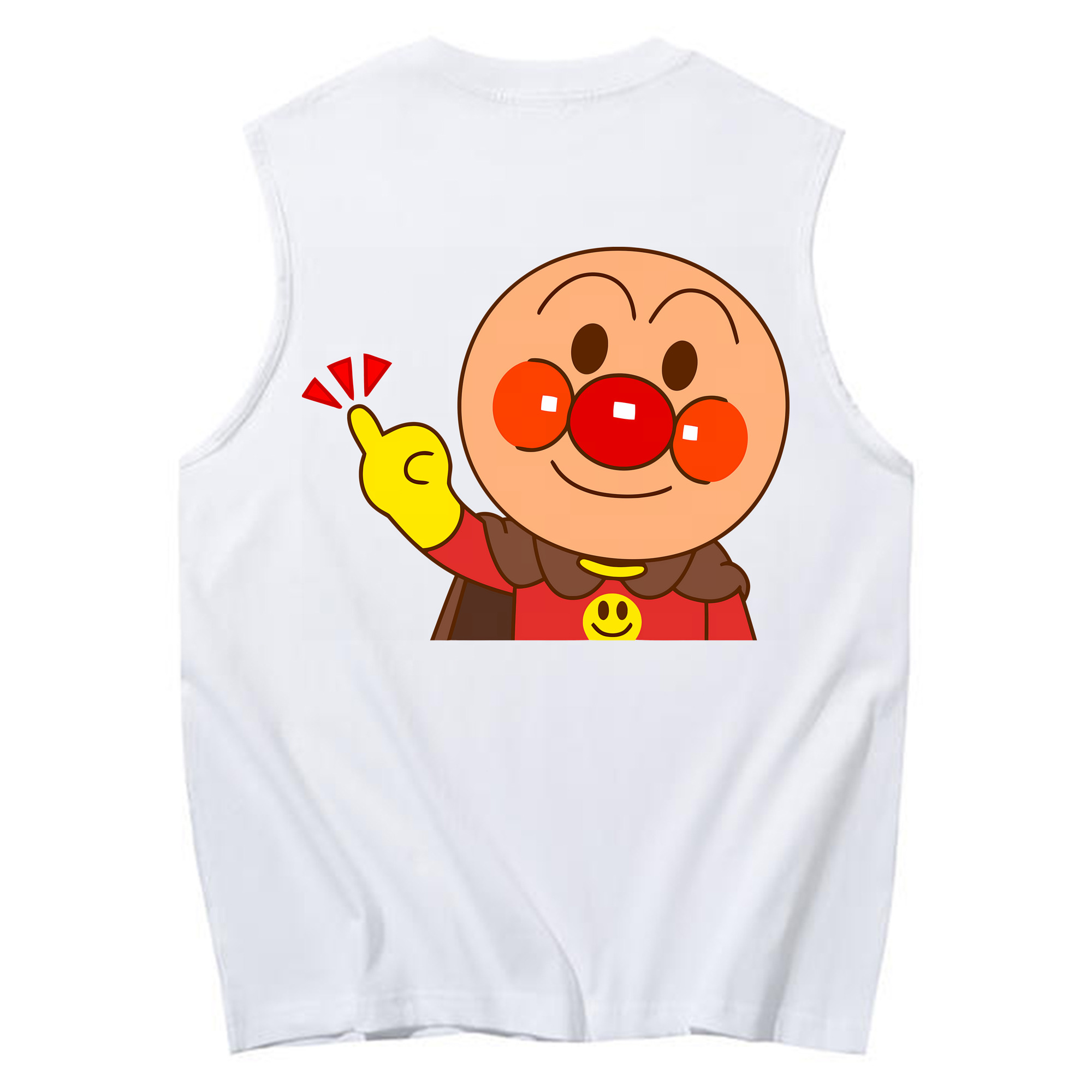（画像用） アンパンマン Anpanman コットン100％タンクトップ（背面プリント）