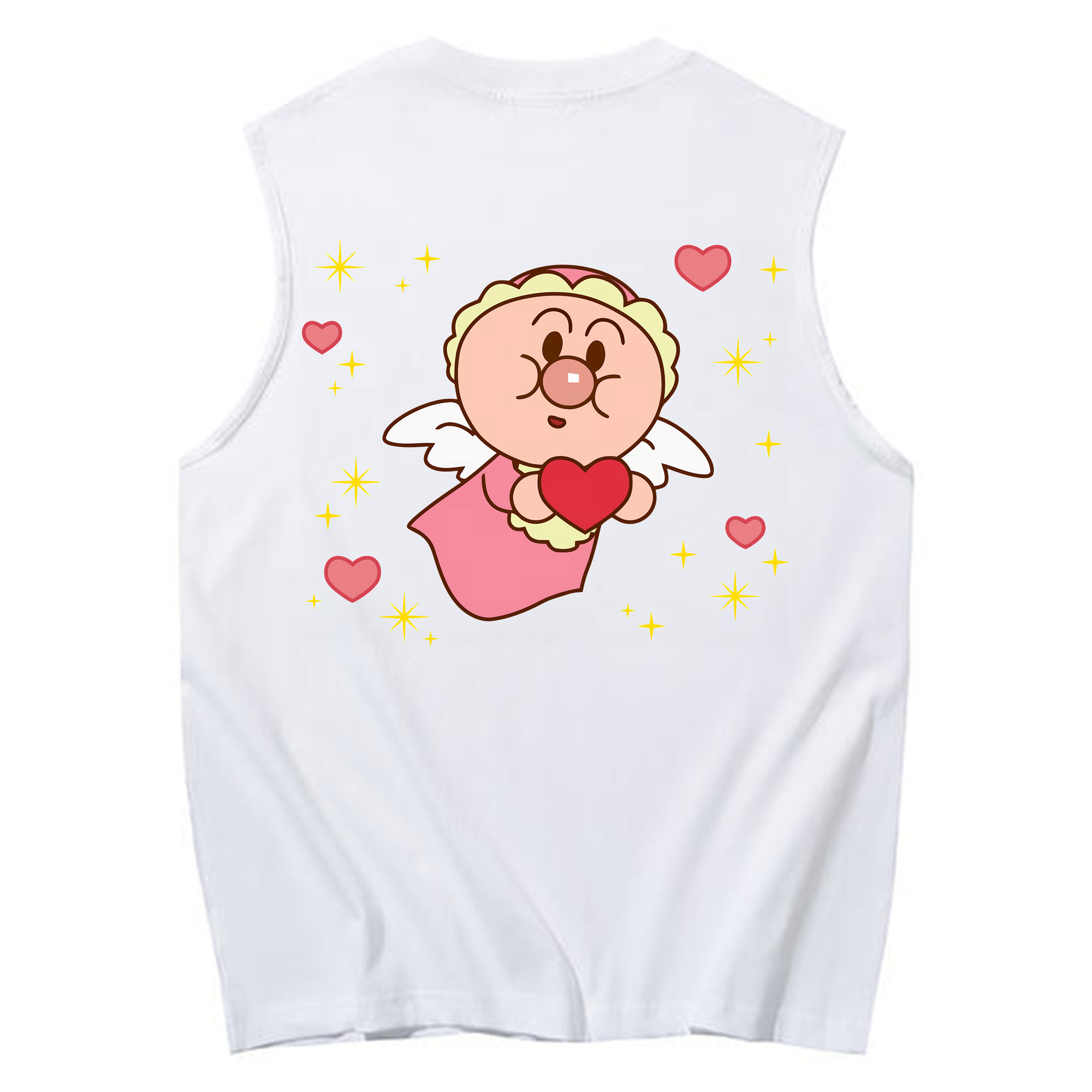 （画像用） アンパンマン Anpanman コットン100％タンクトップ（背面プリント）