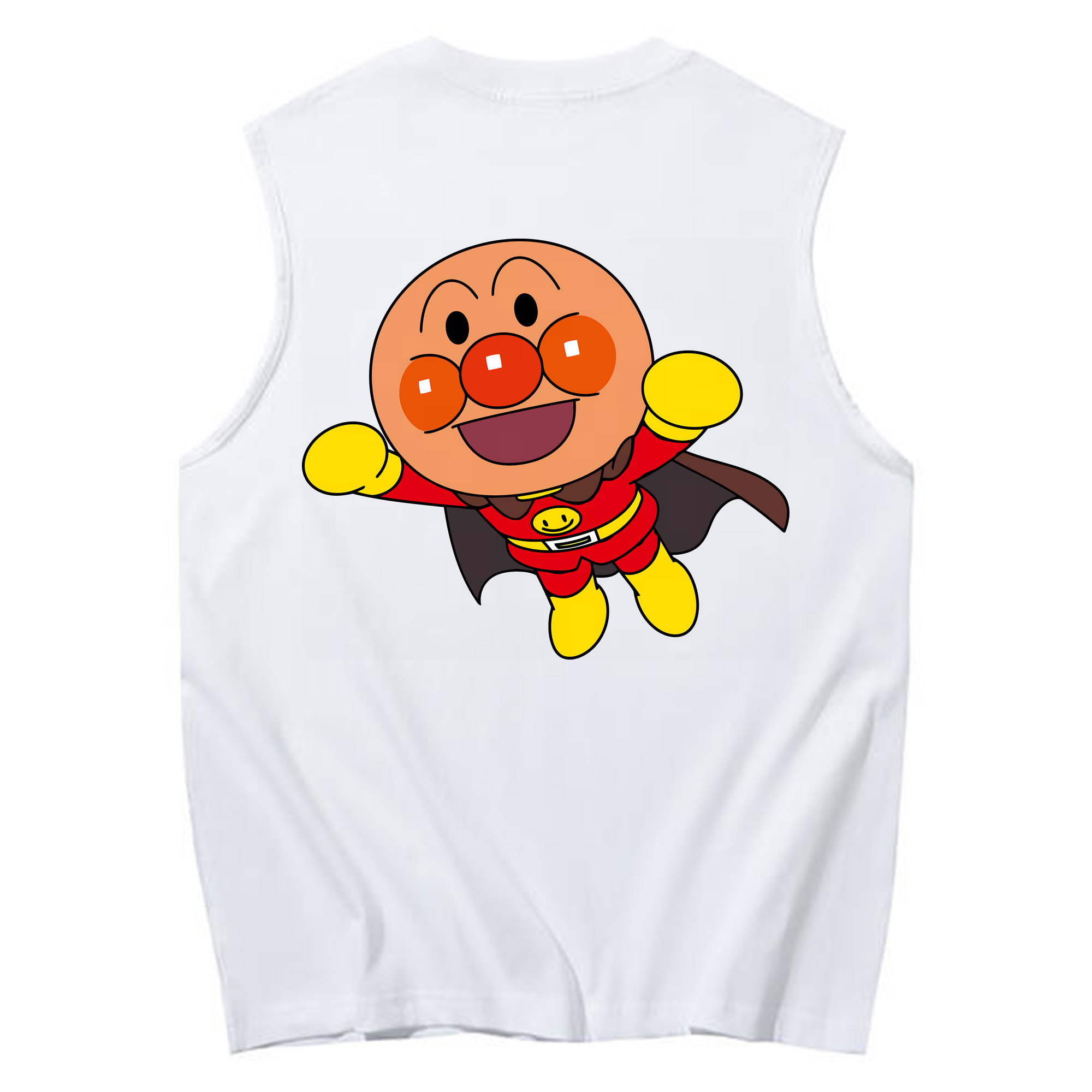 （画像用） アンパンマン Anpanman コットン100％タンクトップ（背面プリント）