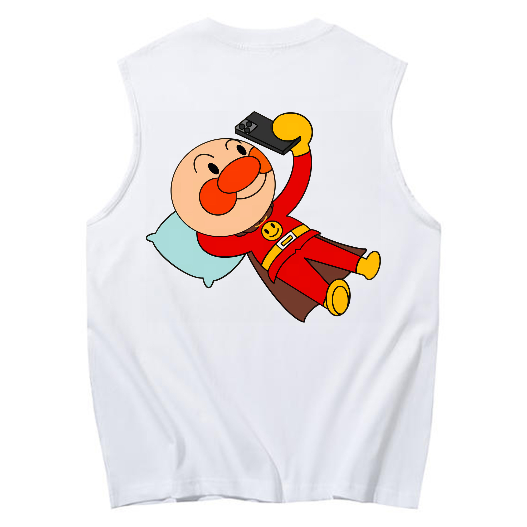 （画像用） アンパンマン Anpanman コットン100％タンクトップ（背面プリント）
