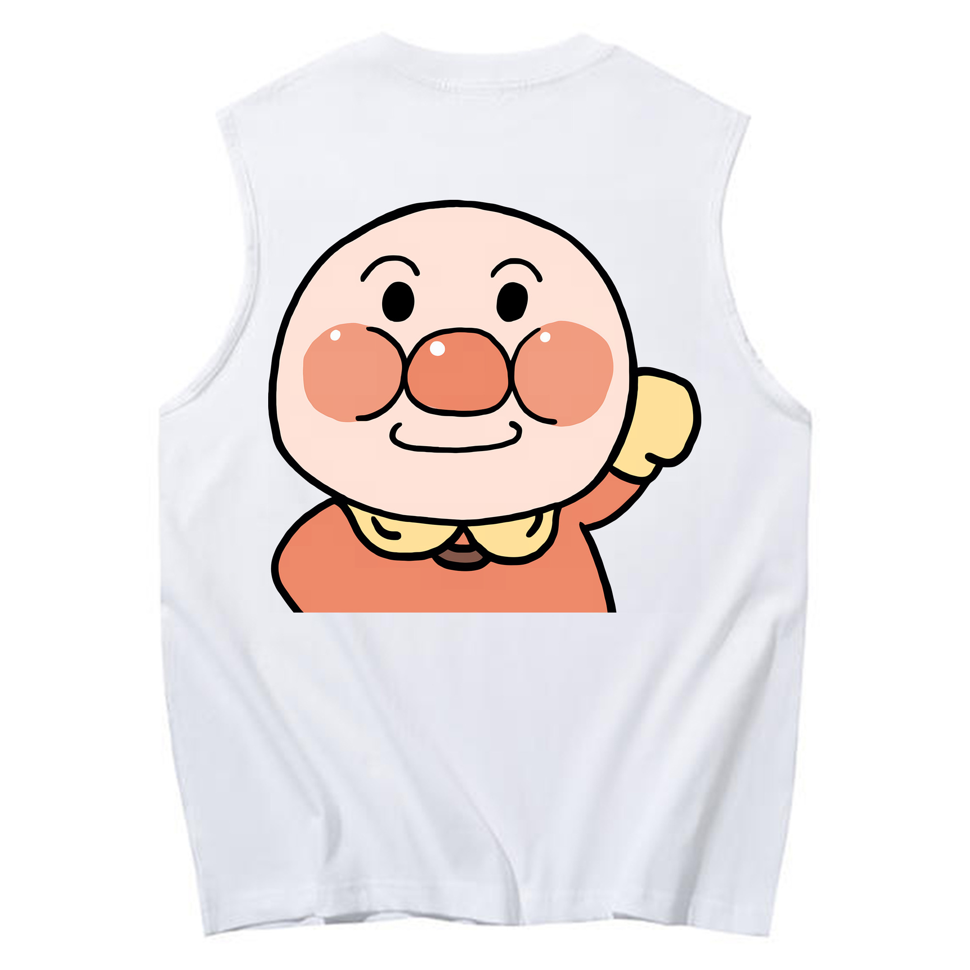 （画像用） アンパンマン Anpanman コットン100％タンクトップ（背面プリント）