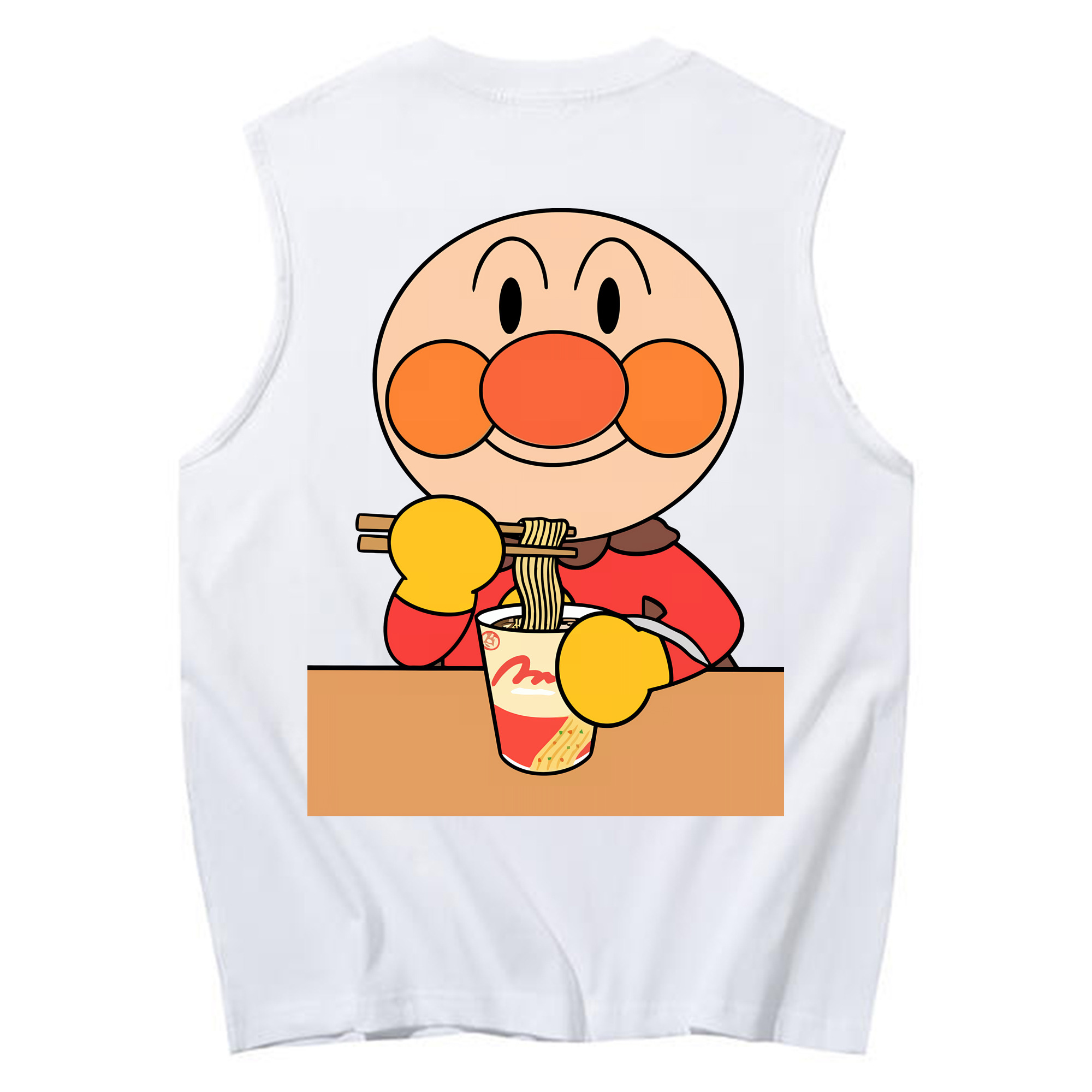 （画像用） アンパンマン Anpanman コットン100％タンクトップ（背面プリント）