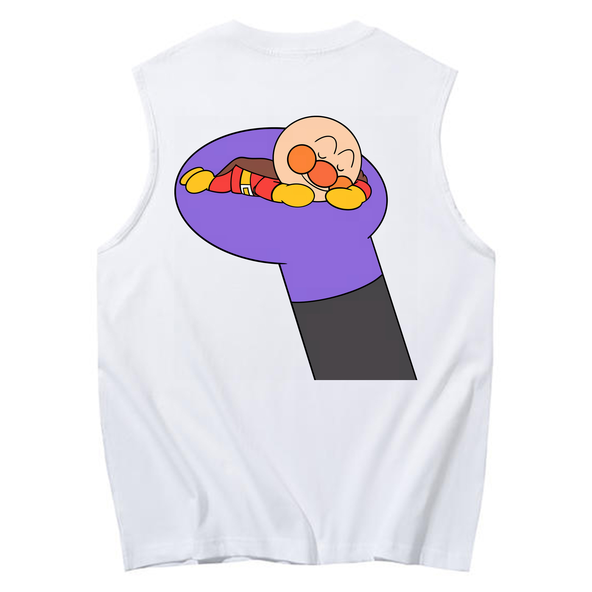 （画像用） アンパンマン Anpanman コットン100％タンクトップ（背面プリント）