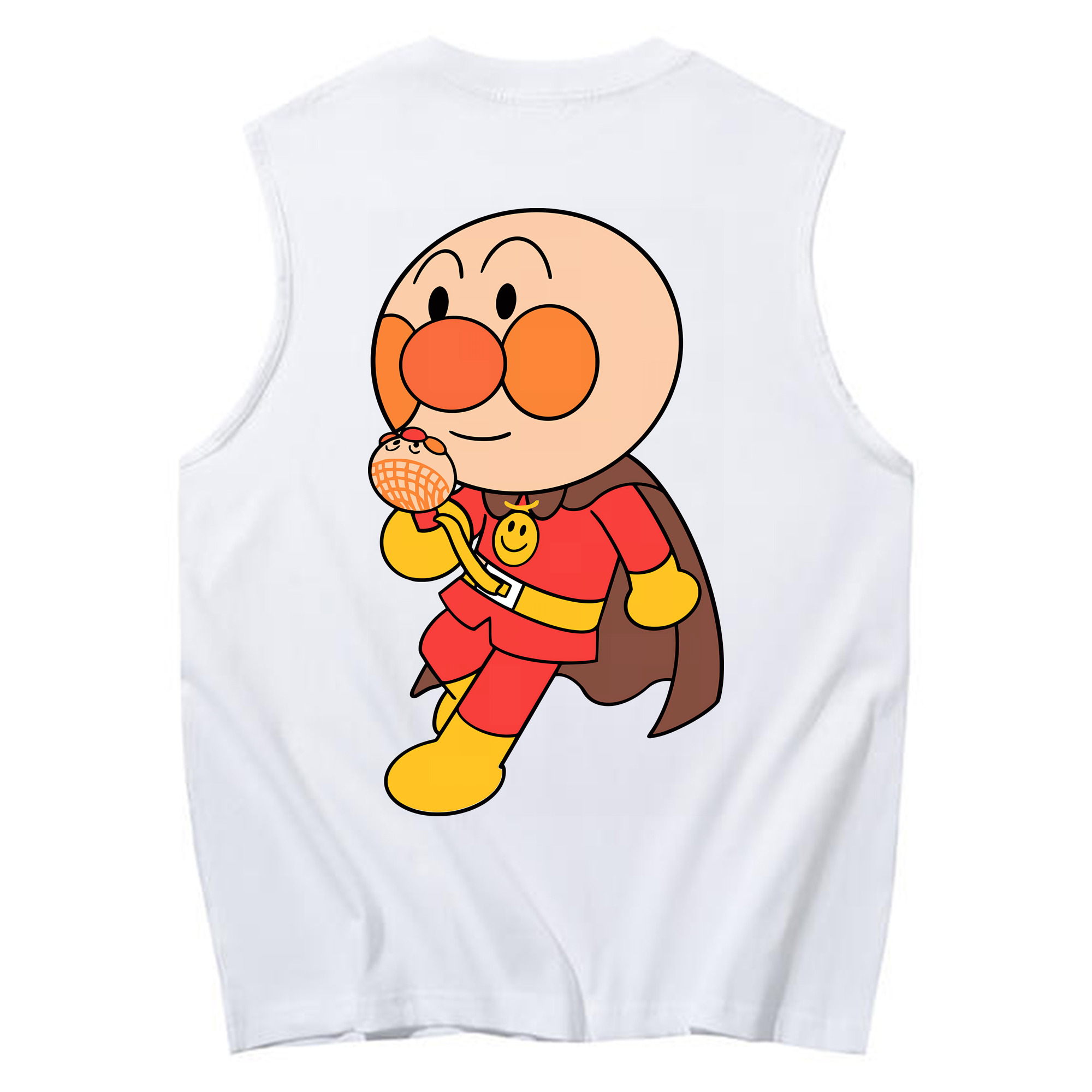 （画像用） アンパンマン Anpanman コットン100％タンクトップ（背面プリント）