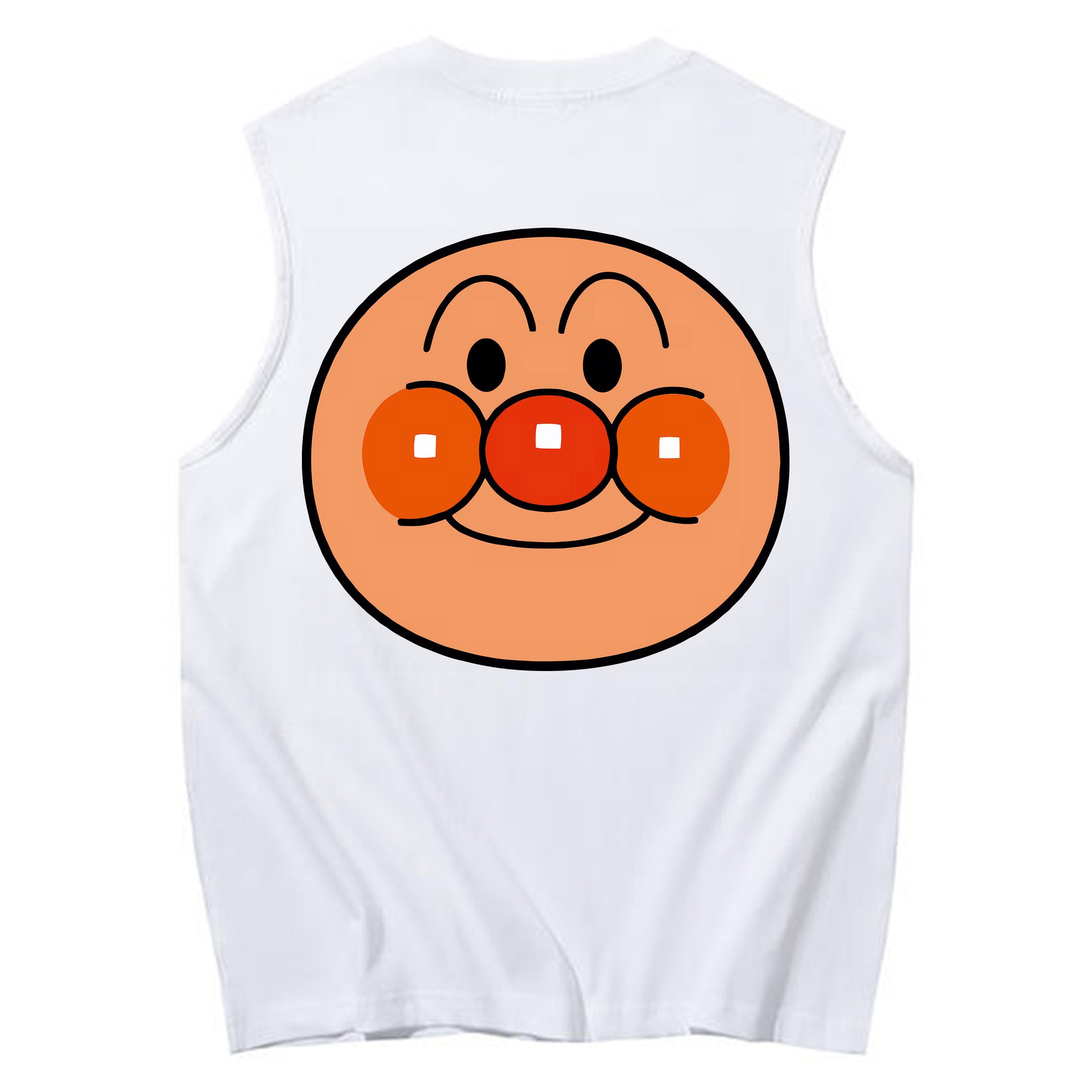 （画像用） アンパンマン Anpanman コットン100％タンクトップ（背面プリント）