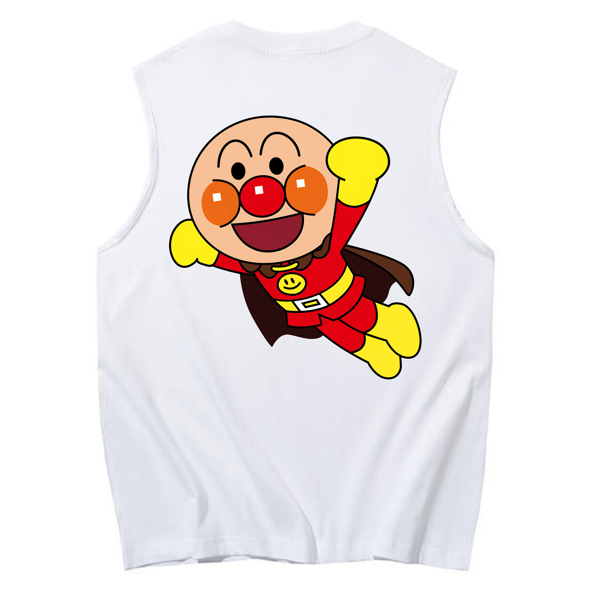 （画像用） アンパンマン Anpanman コットン100％タンクトップ（背面プリント）