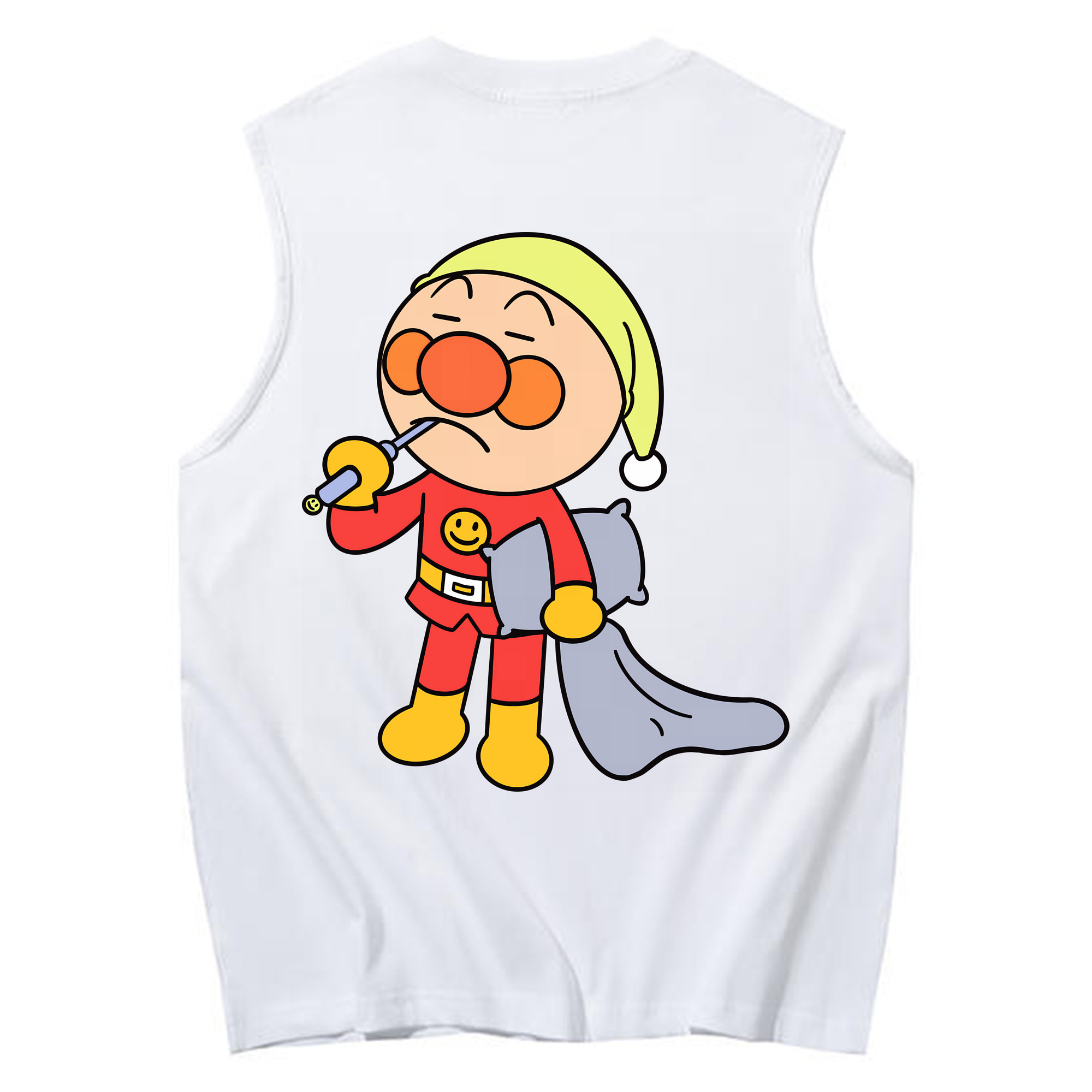 （画像用） アンパンマン Anpanman コットン100％タンクトップ（背面プリント）