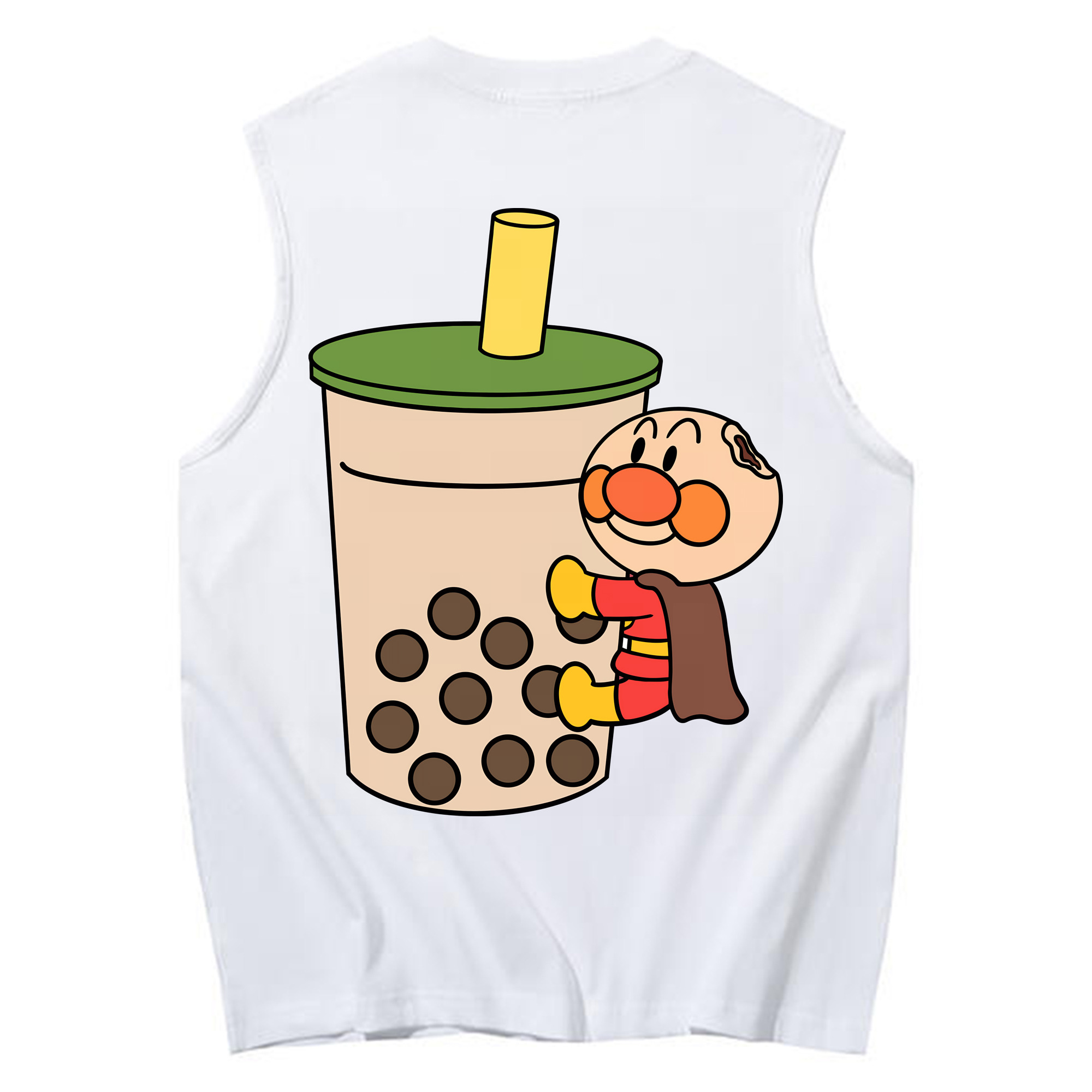 （画像用） アンパンマン Anpanman コットン100％タンクトップ（背面プリント）
